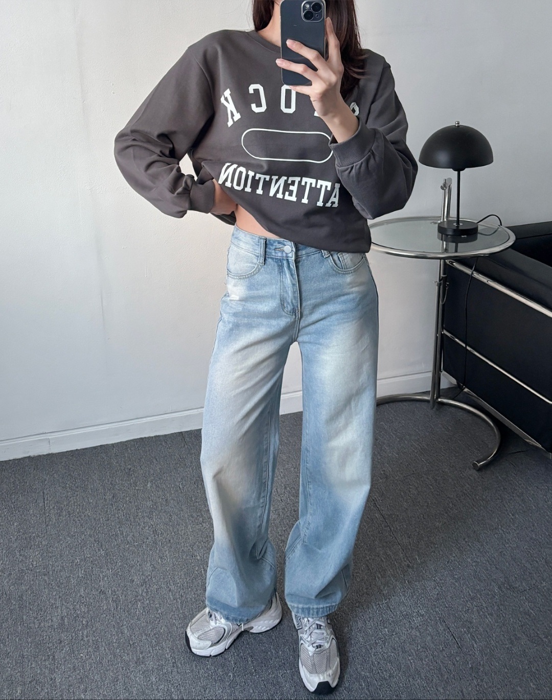 ボタンタックヘムストレートデニムパンツ | 詳細画像8
