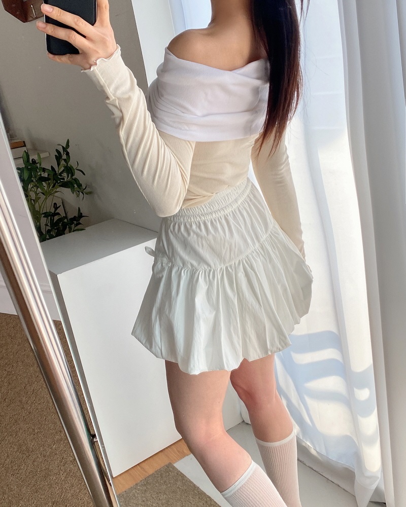 配色リボンオフショルメロウTシャツ | 詳細画像6