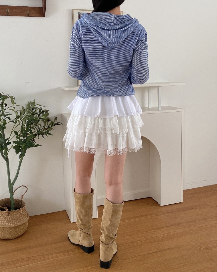 ドロストボーダーフードカーディガン | 詳細画像4