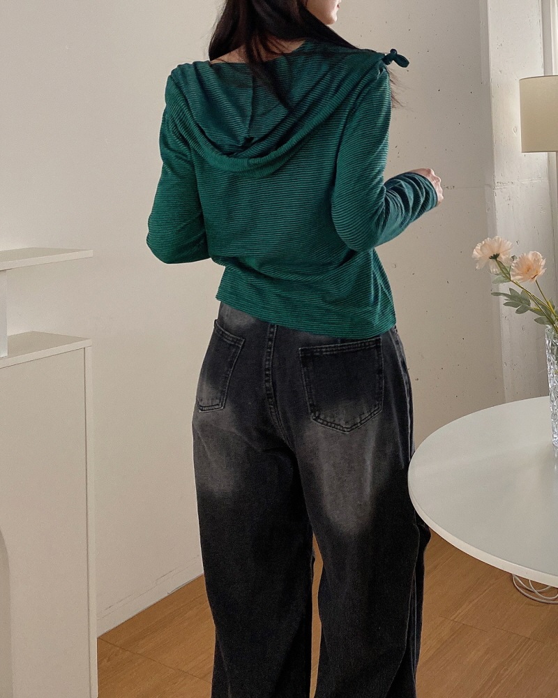 ドロストボーダーフードカーディガン | 詳細画像18