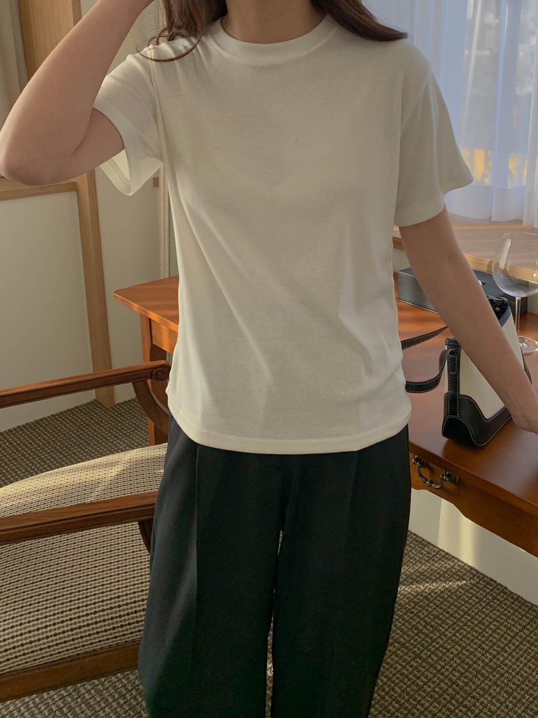 ラウンドネック半袖Tシャツ | 詳細画像6
