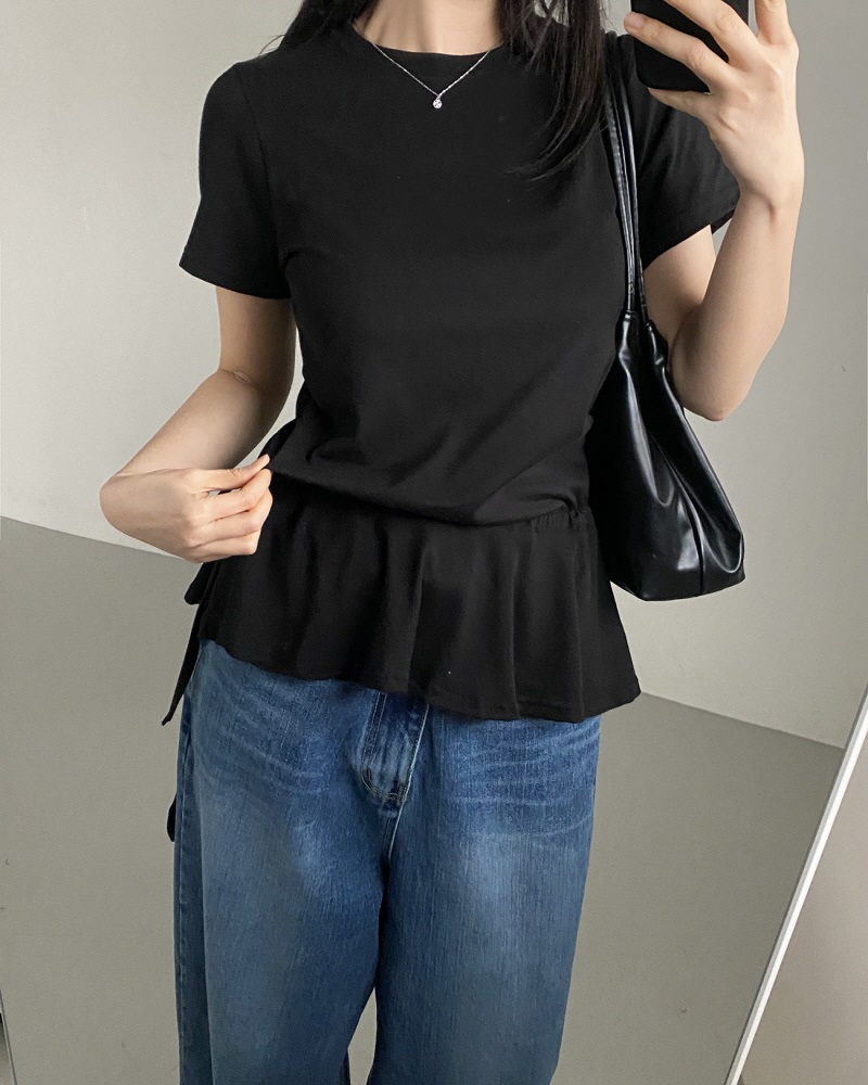 ドロストペプラム半袖Tシャツ | 詳細画像12