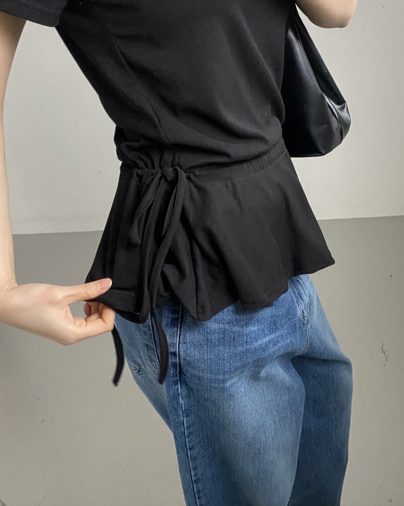 ドロストペプラム半袖Tシャツ | 詳細画像14