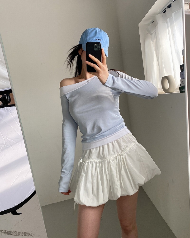 配色ワンショルダーTシャツ | 詳細画像15