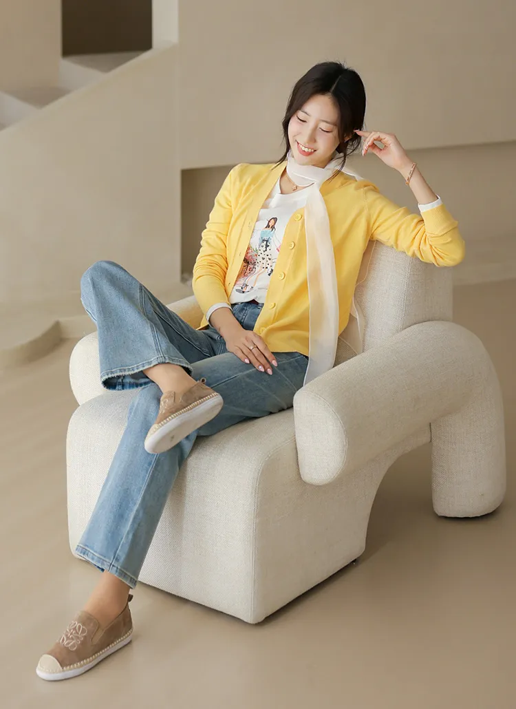 Vネックベーシックカーディガン | styleonme | 詳細画像4