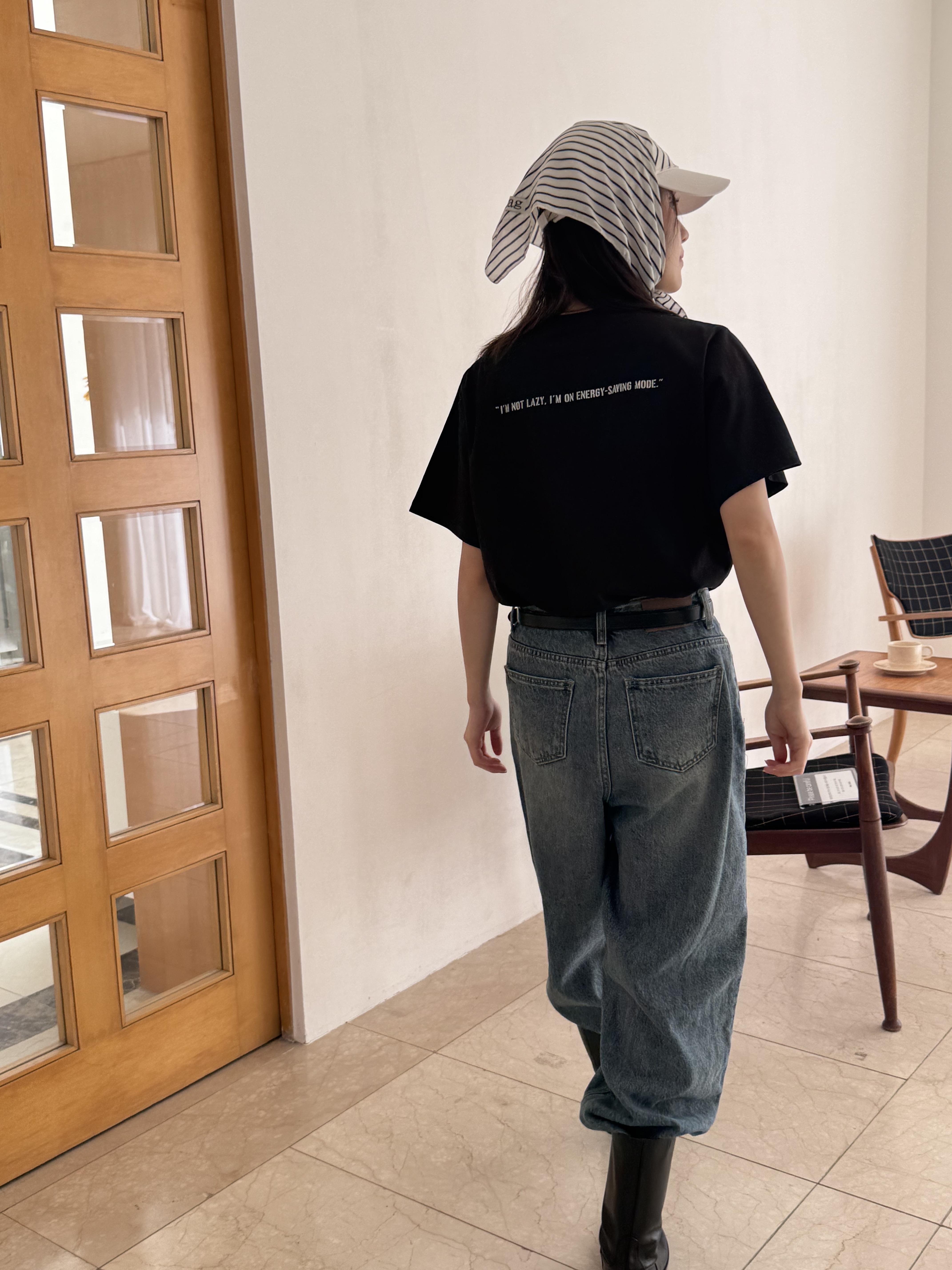 バックレタリングショート半袖Tシャツ | 詳細画像5