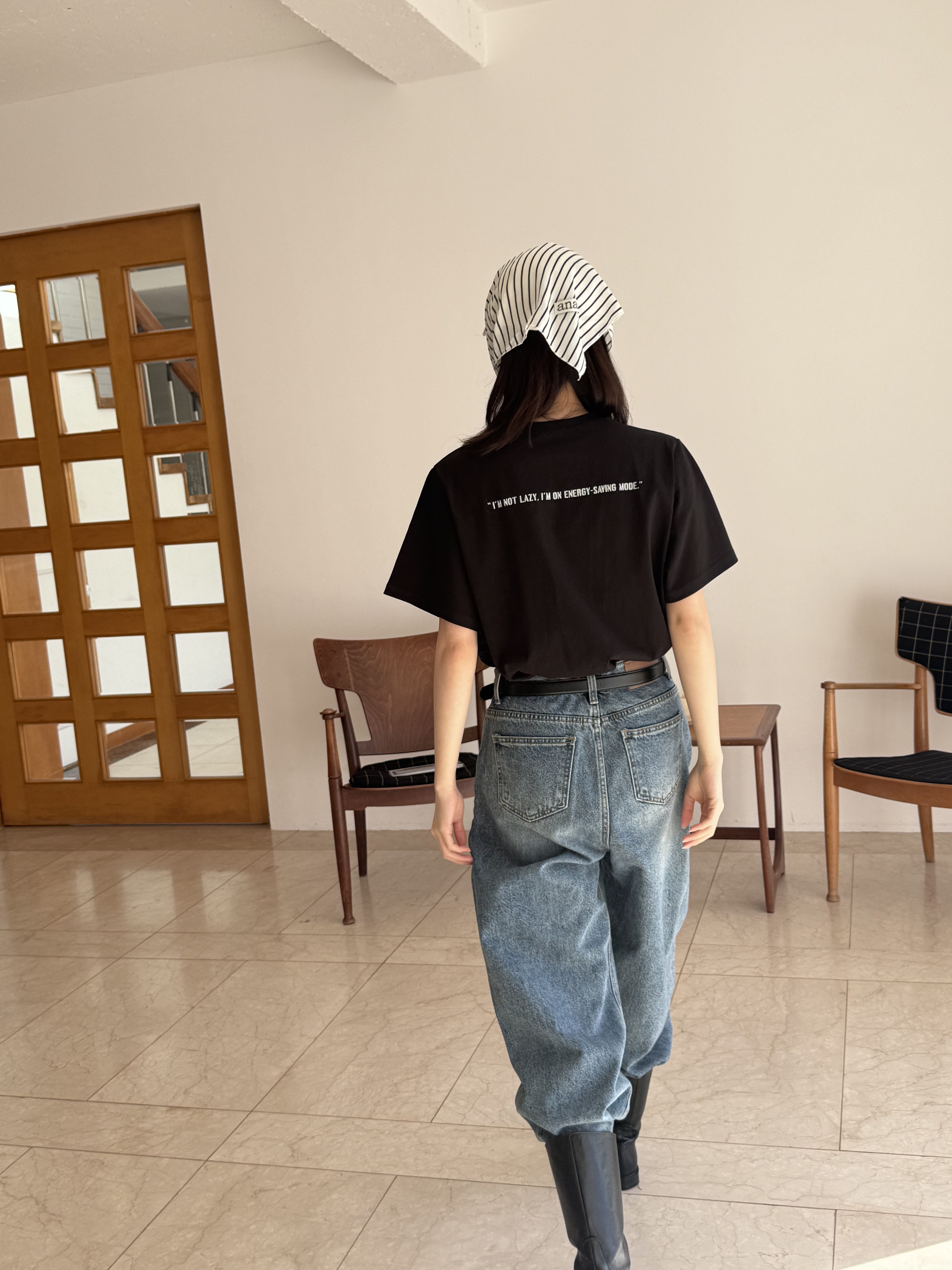 バックレタリングショート半袖Tシャツ | 詳細画像6