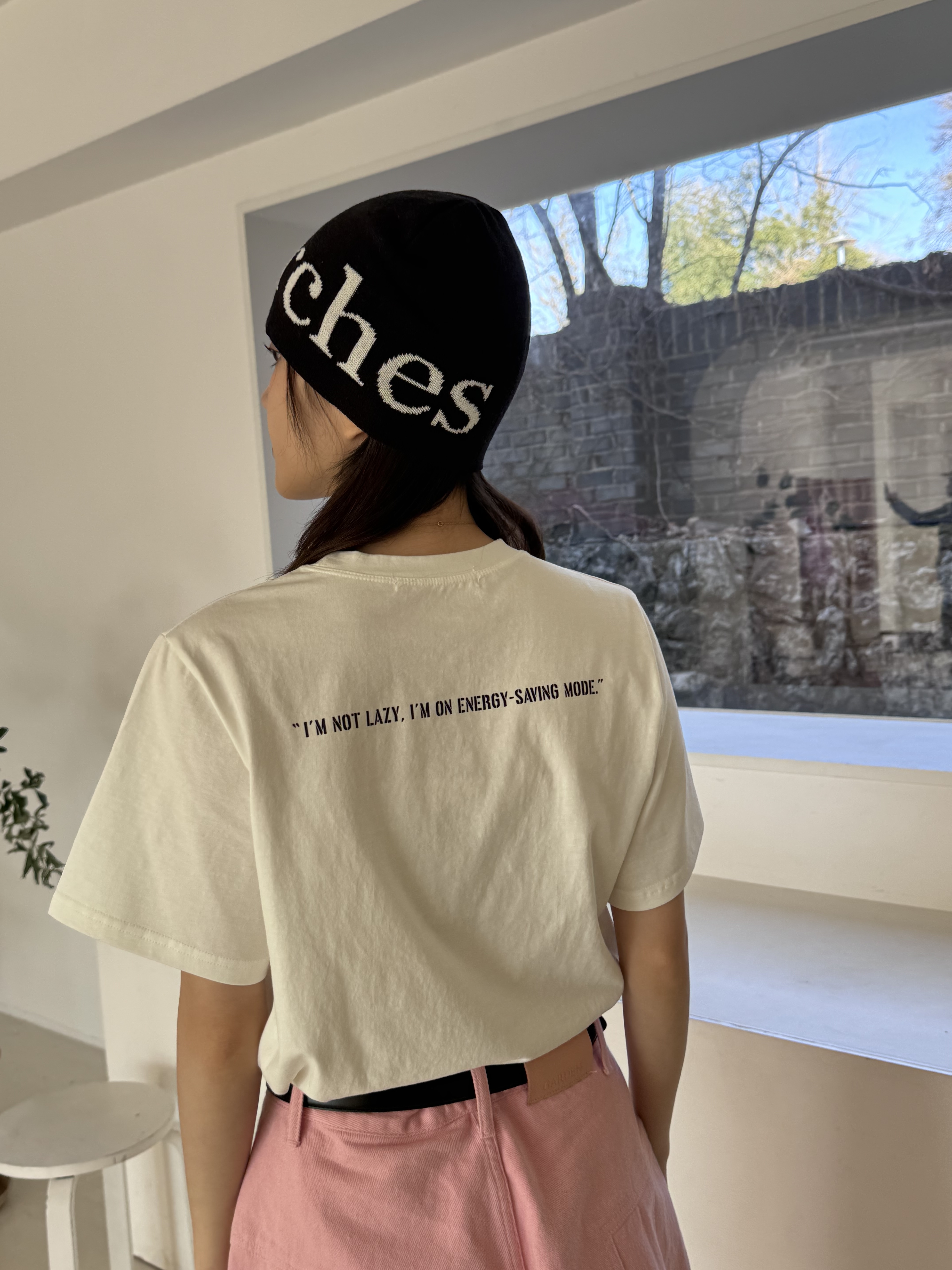 バックレタリングショート半袖Tシャツ | 詳細画像11