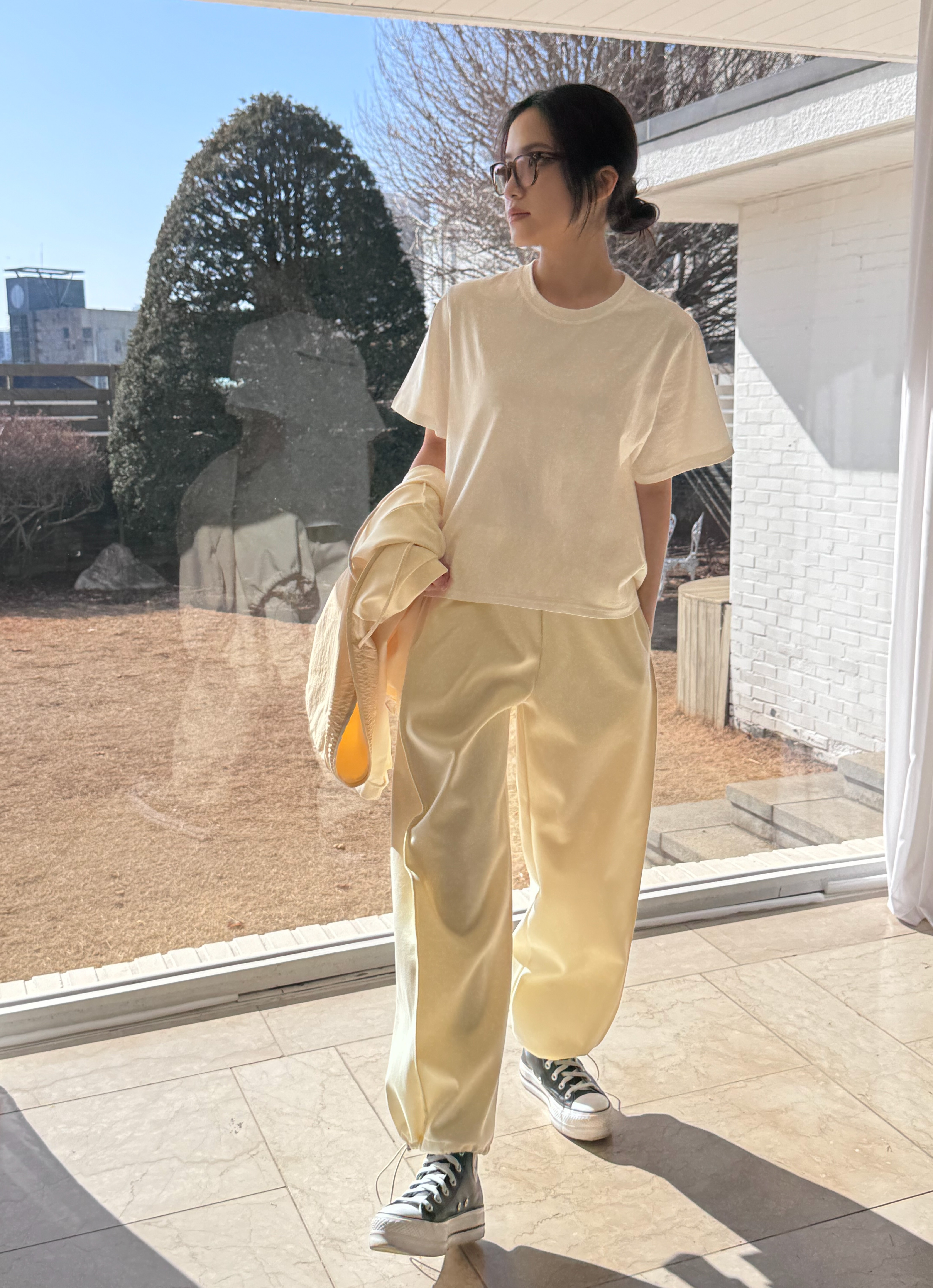 バックレタリングショート半袖Tシャツ | 詳細画像16