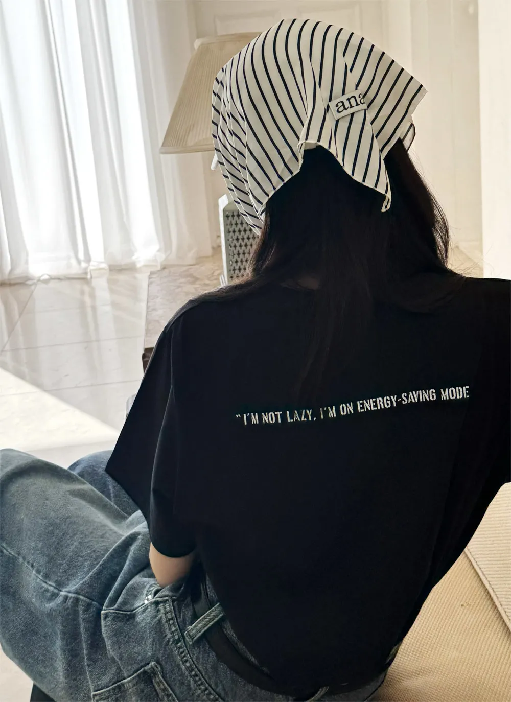 バックレタリングショート半袖Tシャツ | 詳細画像1