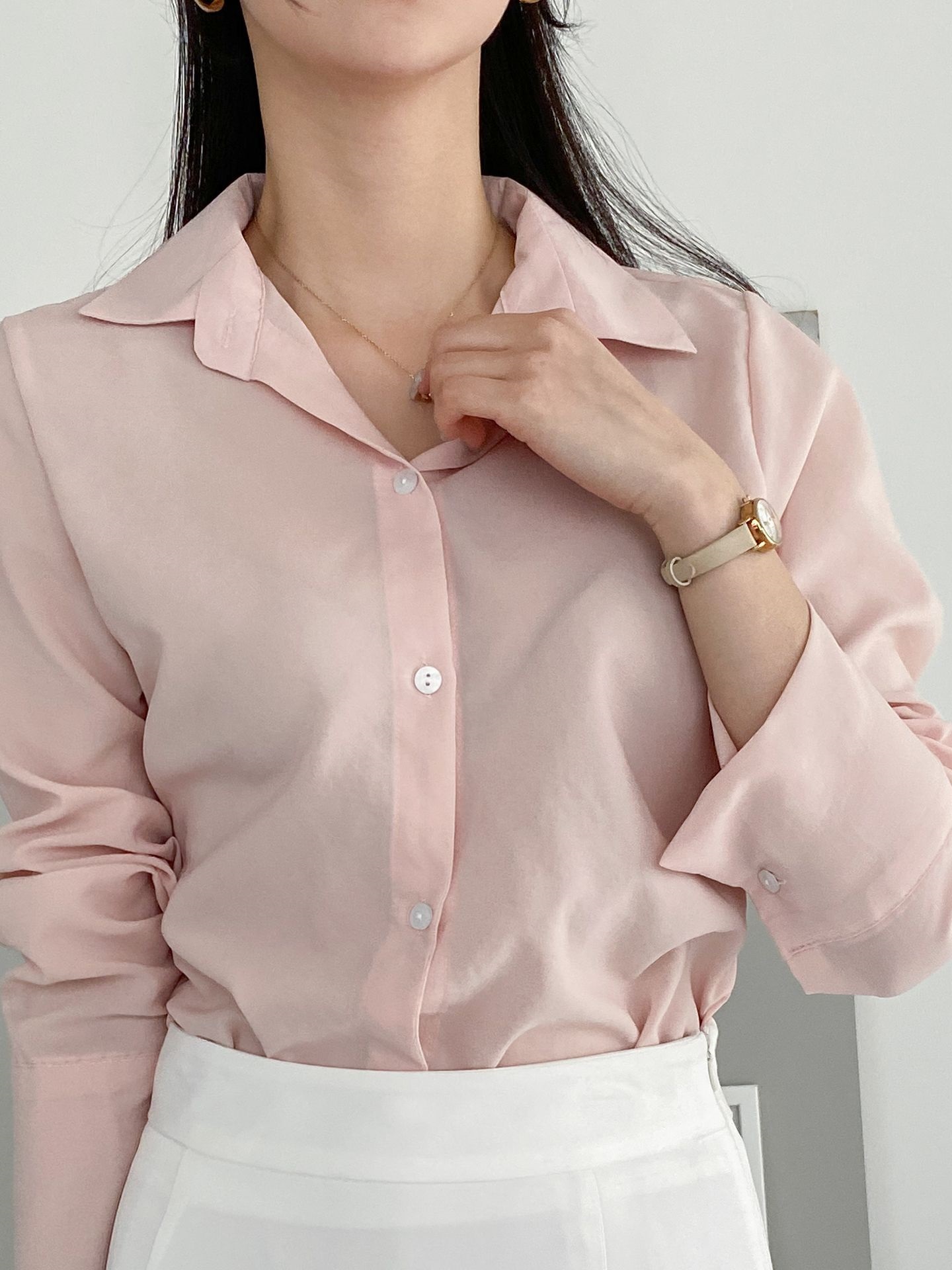 ワイドカフスシースルーシャツ | 詳細画像7