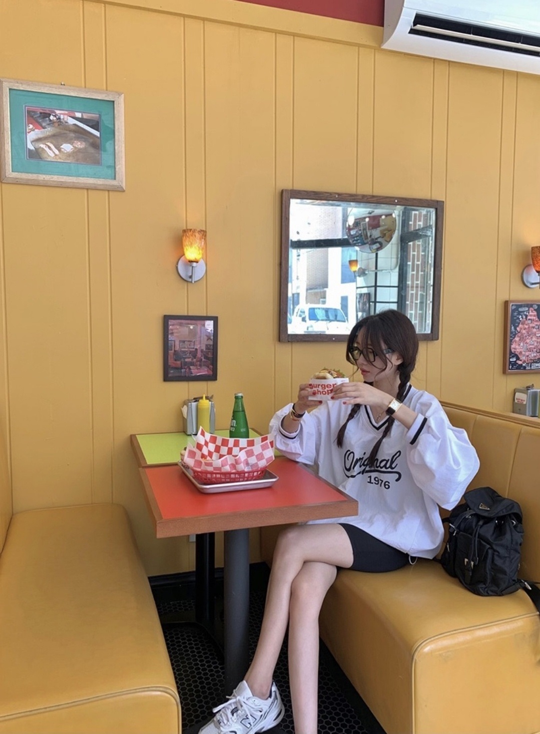 配色VネックOriginalロゴドローコードスウェット | 詳細画像5