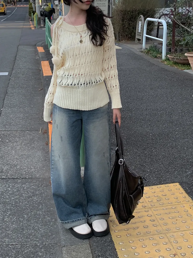 クラッシュウォッシュポイントデニムパンツ | anyonemore | 詳細画像1