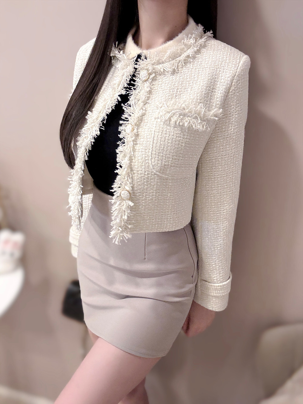 フリンジツイードジャケット | 詳細画像8