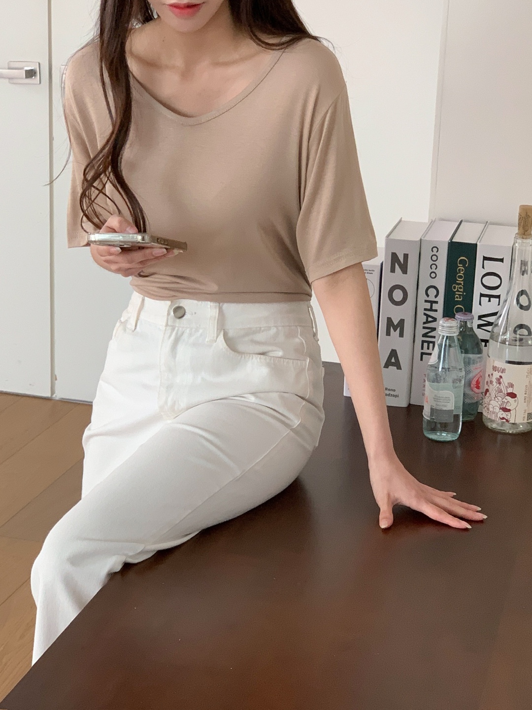 Vネックルーズ半袖Tシャツ | 詳細画像11