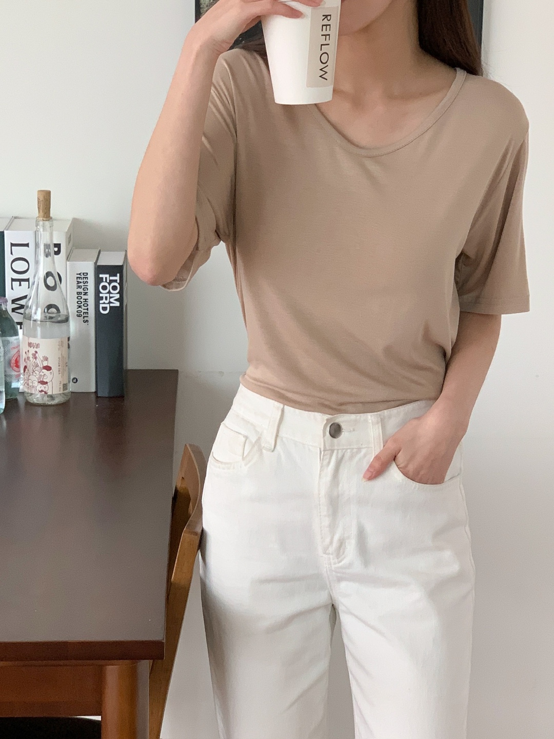 Vネックルーズ半袖Tシャツ | 詳細画像10