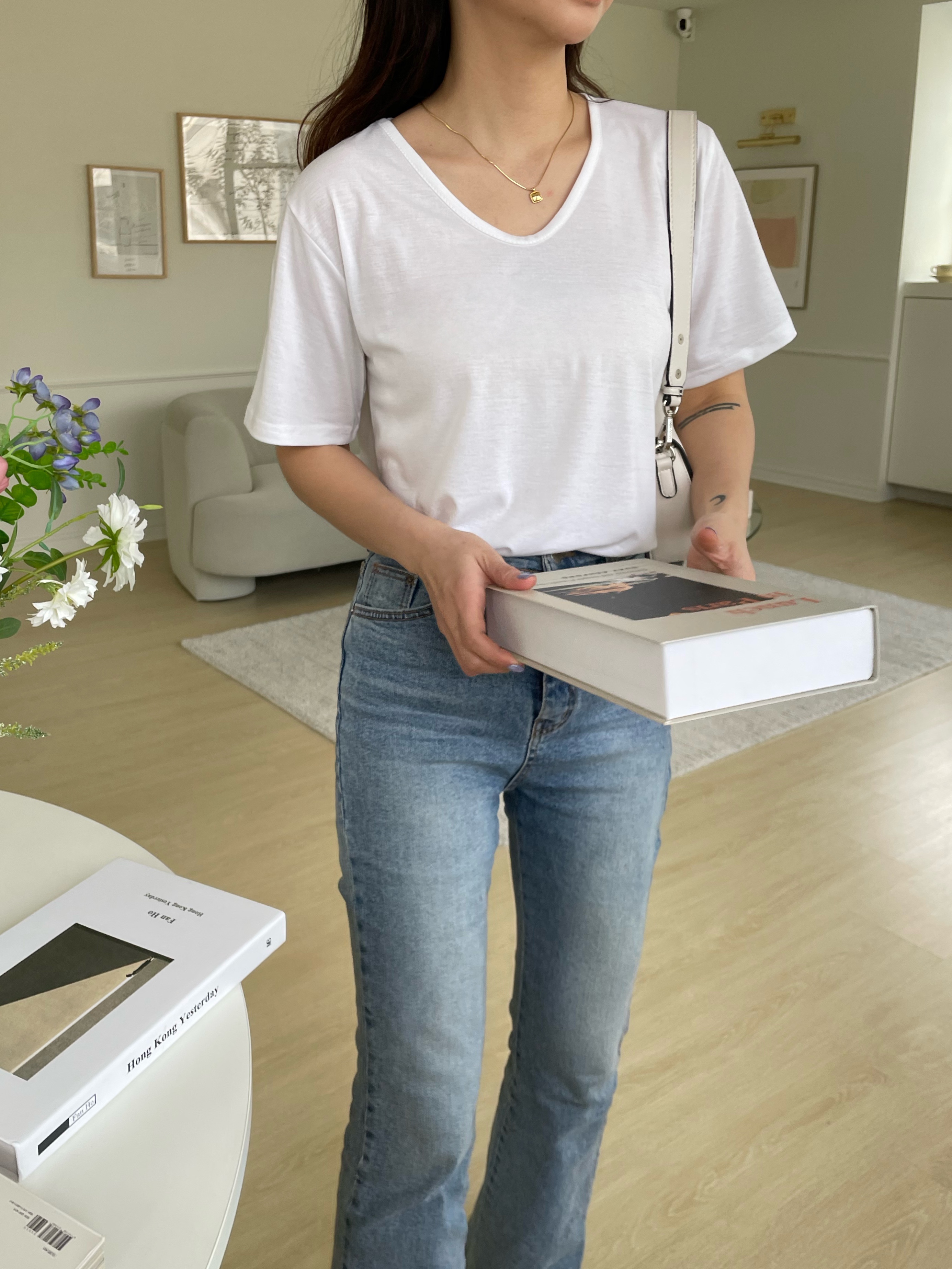 Uネック半袖Tシャツ | 詳細画像11