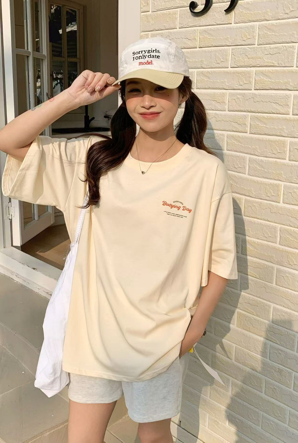 バックドッグプリントボクシー半袖Tシャツ | 詳細画像5