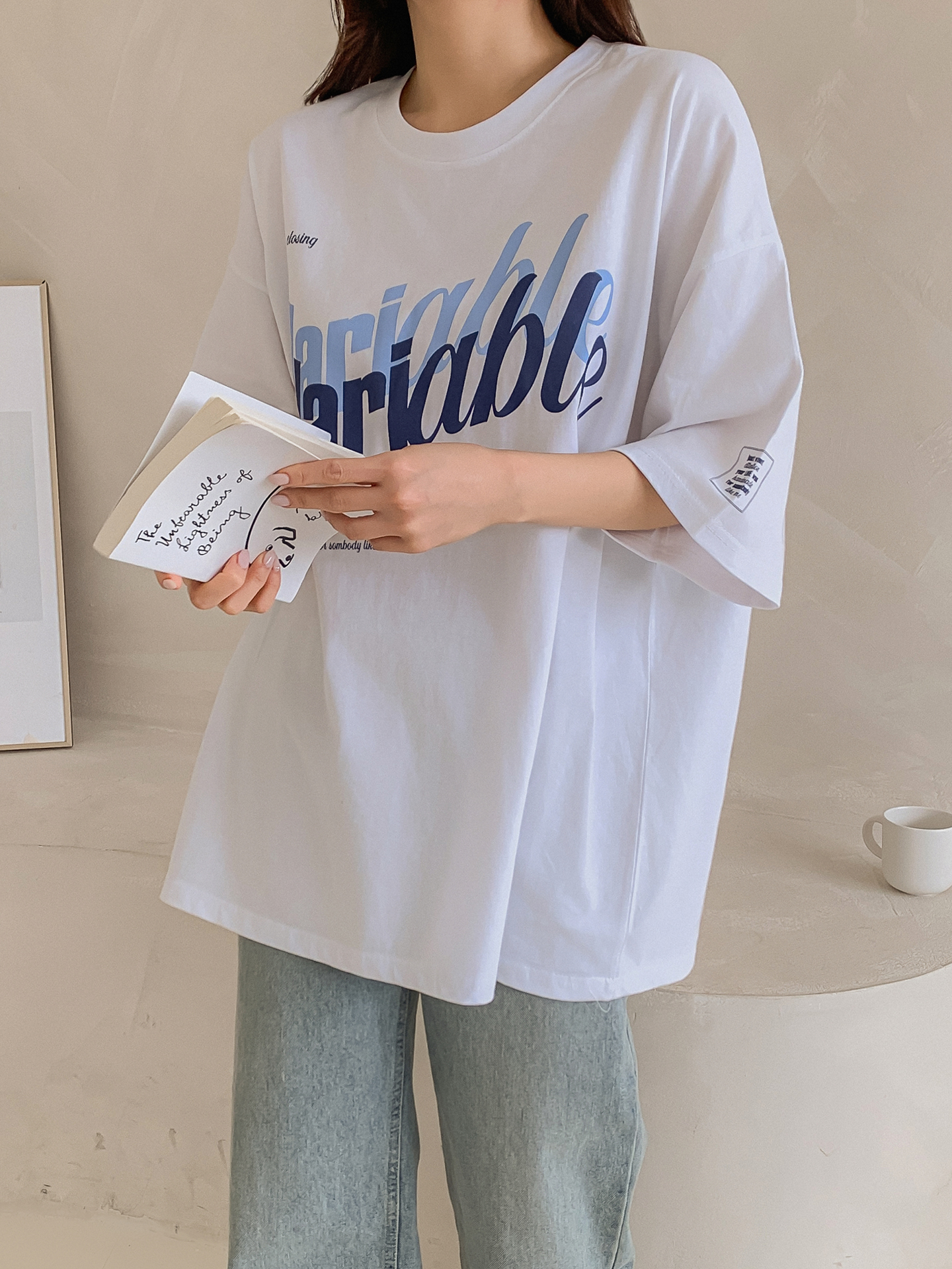VariableシャドウロゴボクシーTシャツ | 詳細画像5