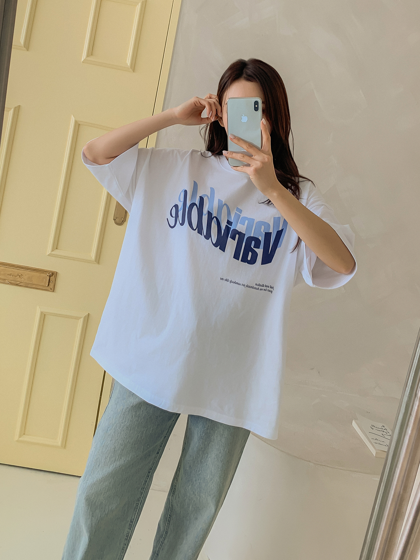 VariableシャドウロゴボクシーTシャツ | 詳細画像7