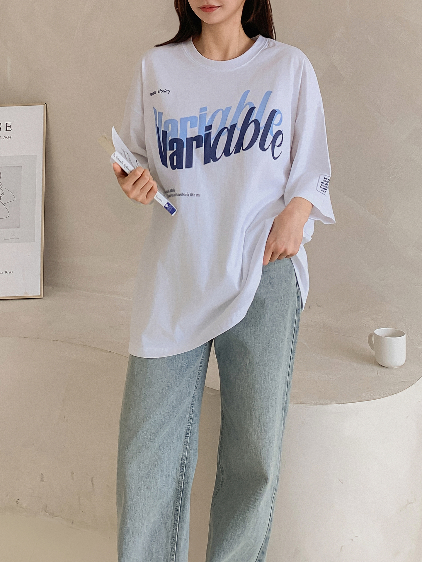 VariableシャドウロゴボクシーTシャツ | 詳細画像10