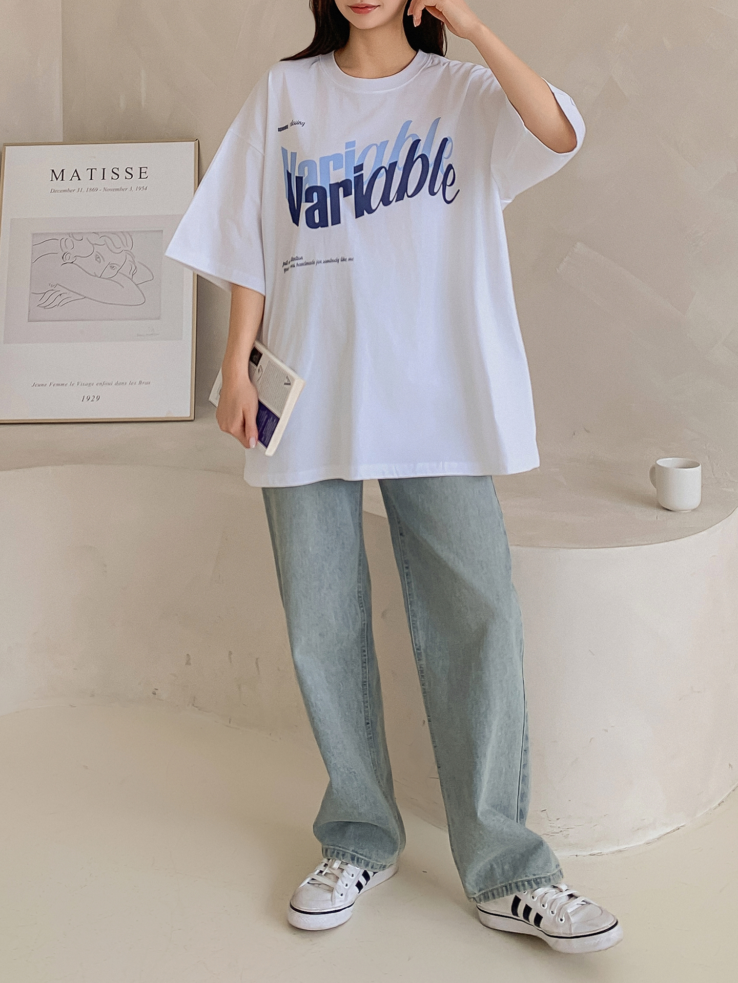 VariableシャドウロゴボクシーTシャツ | 詳細画像13