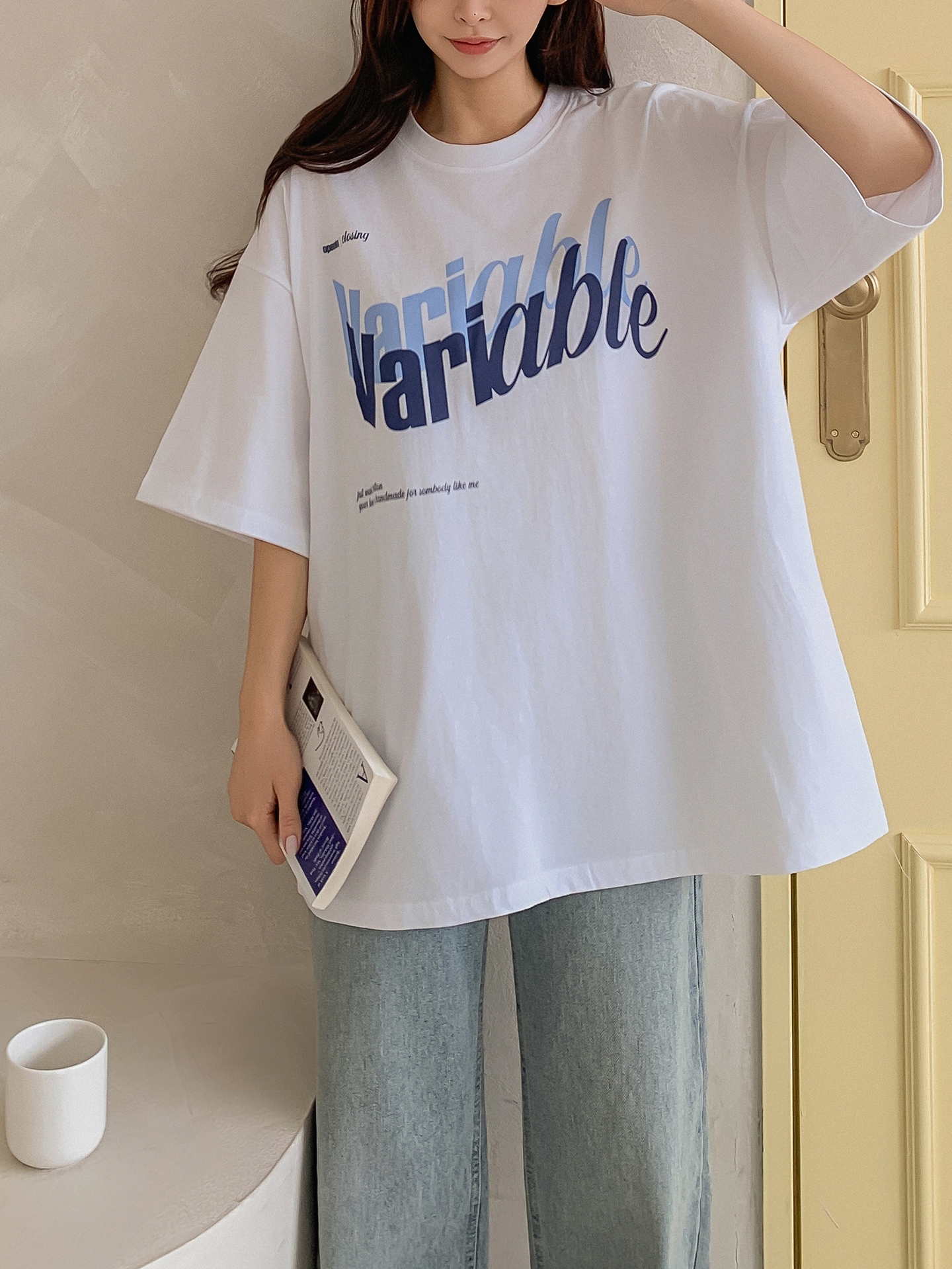 VariableシャドウロゴボクシーTシャツ | 詳細画像6