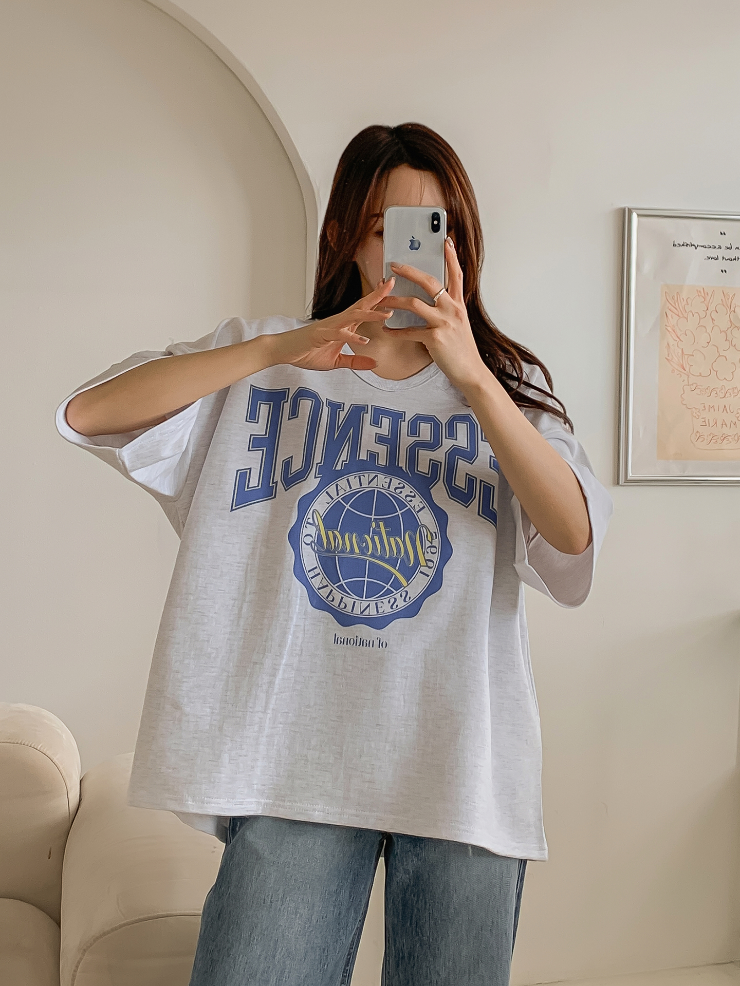 ESSENCEエンブレムボクシーTシャツ | 詳細画像2