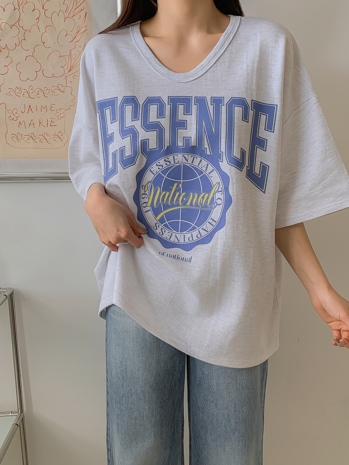 ESSENCEエンブレムボクシーTシャツ | 詳細画像4