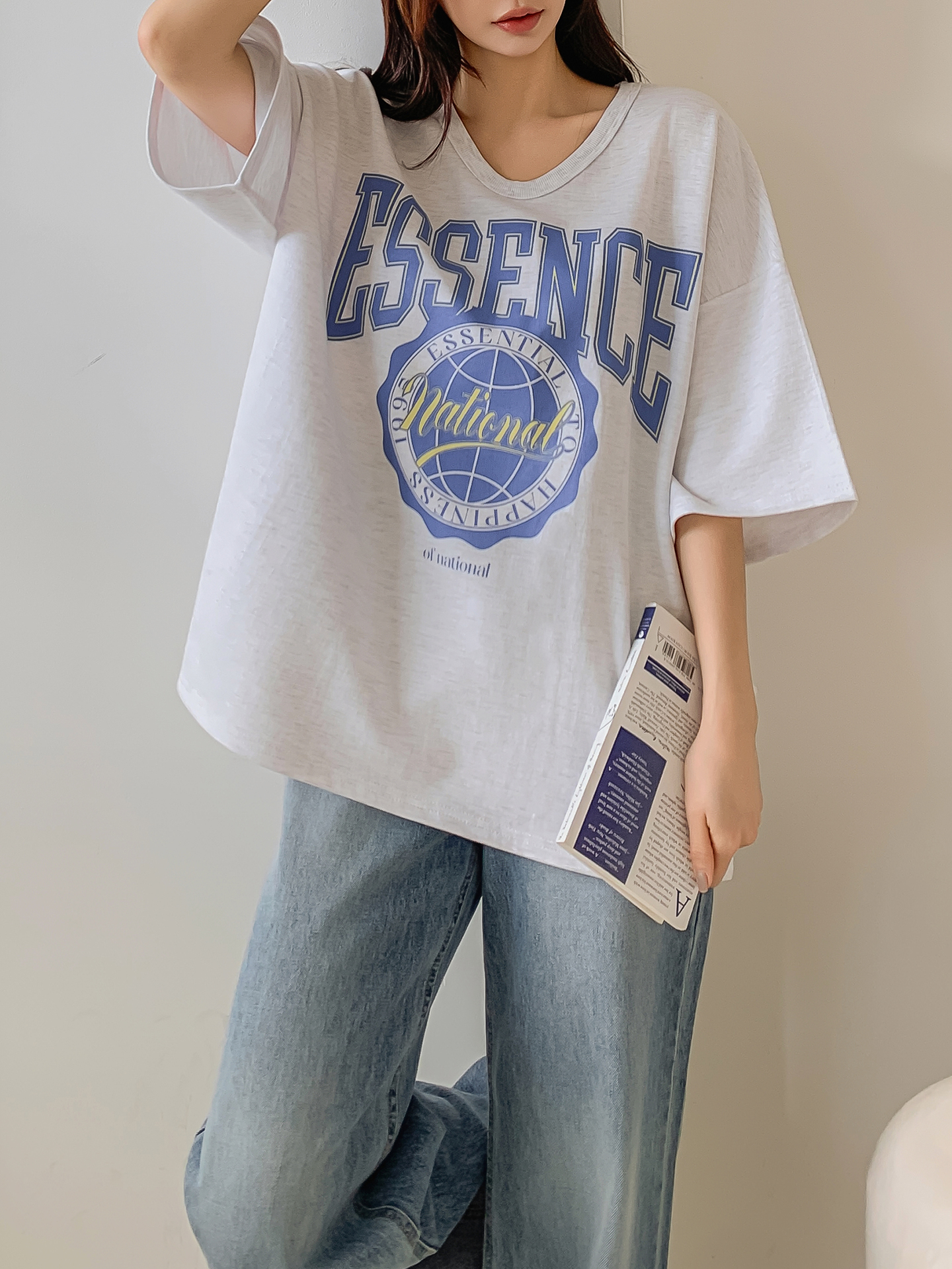 ESSENCEエンブレムボクシーTシャツ | 詳細画像3