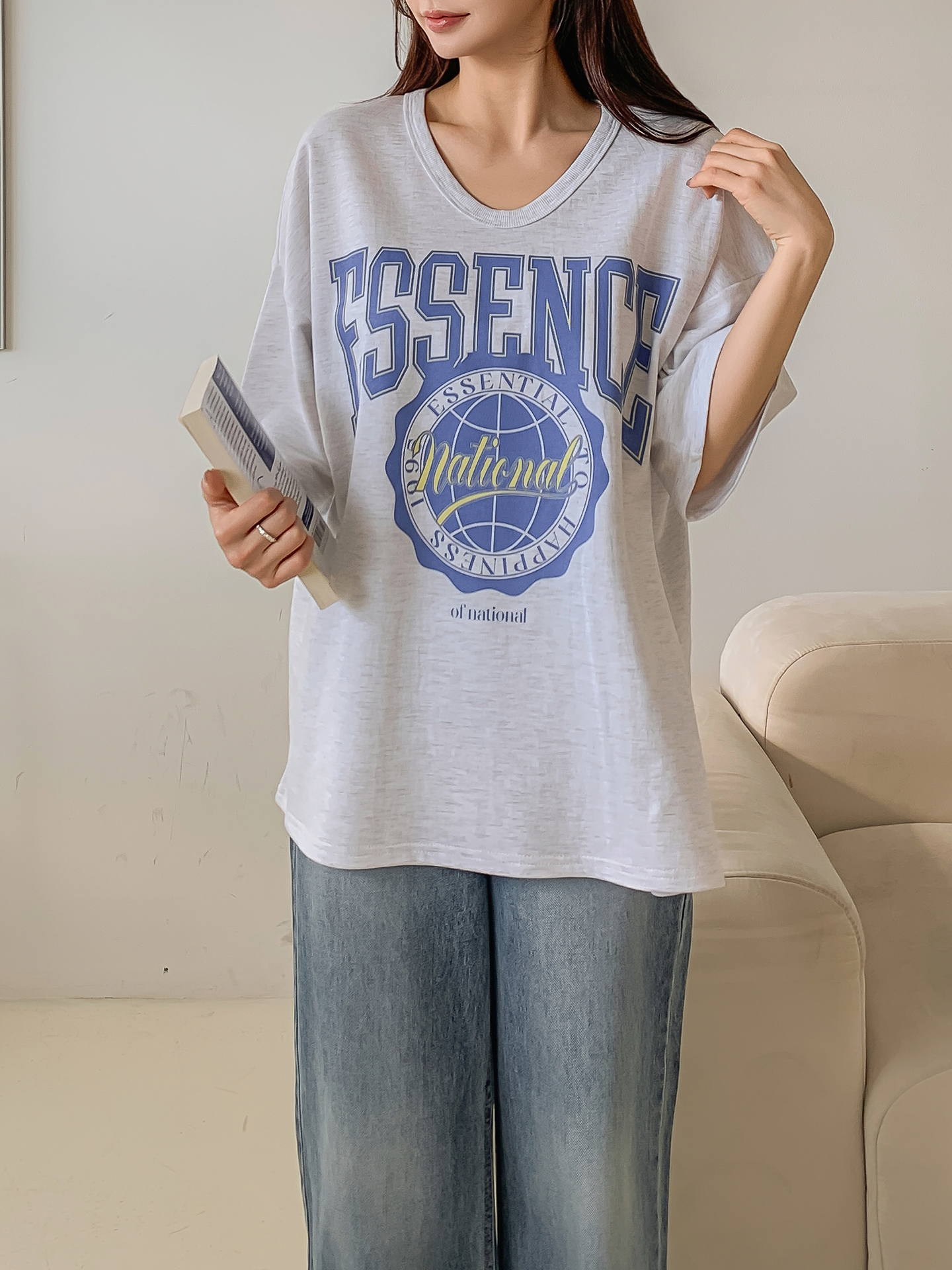 ESSENCEエンブレムボクシーTシャツ | 詳細画像10