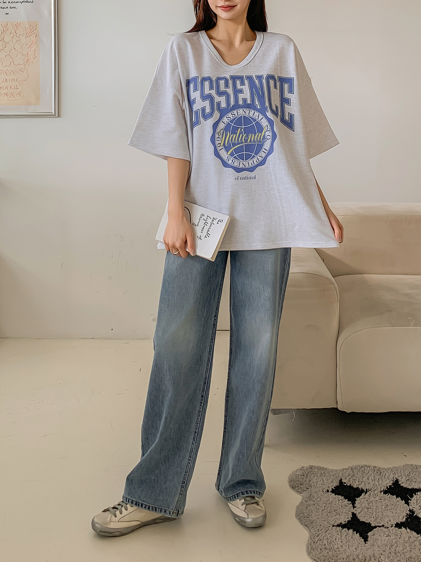ESSENCEエンブレムボクシーTシャツ | 詳細画像11