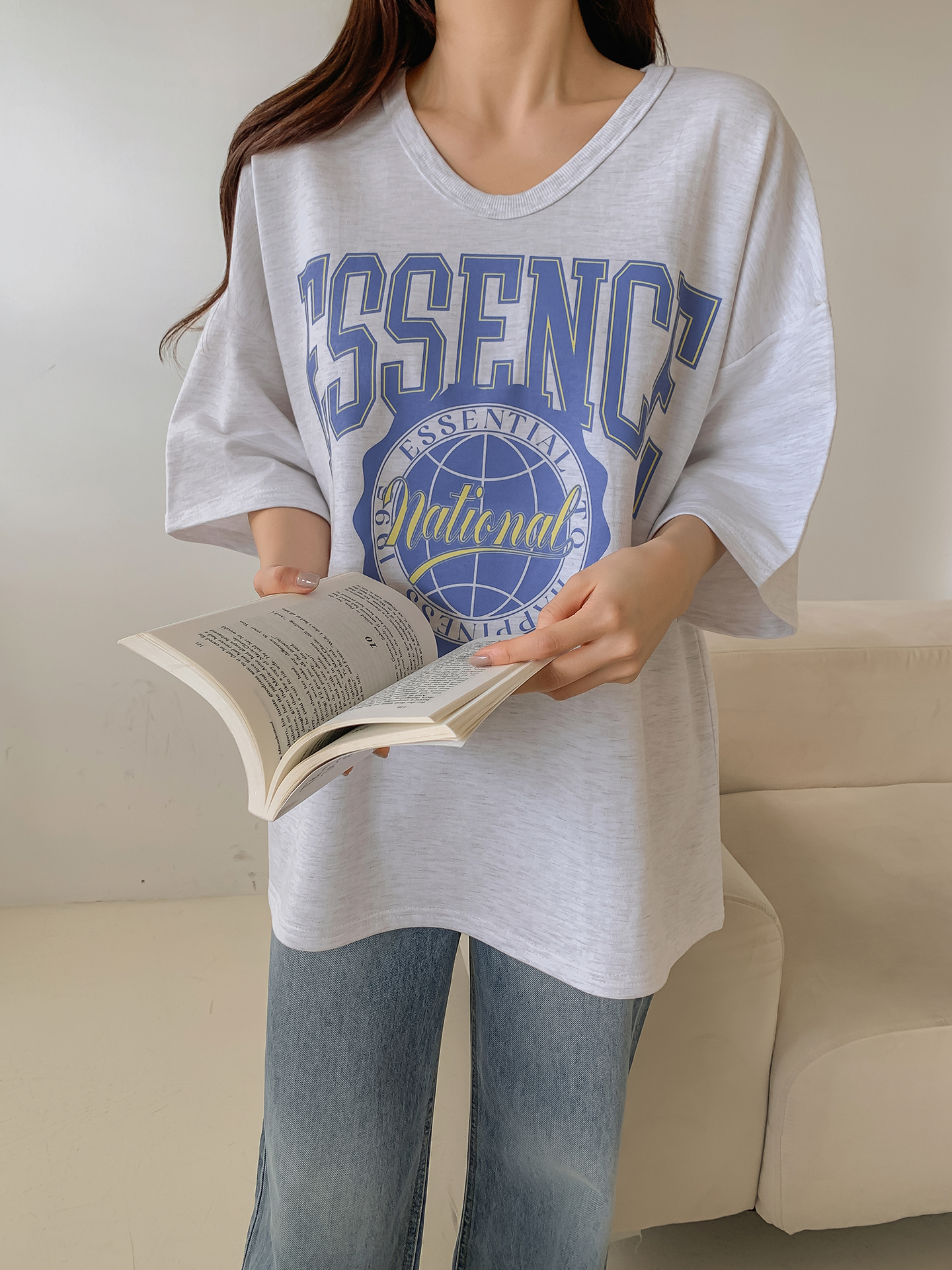 ESSENCEエンブレムボクシーTシャツ | 詳細画像12