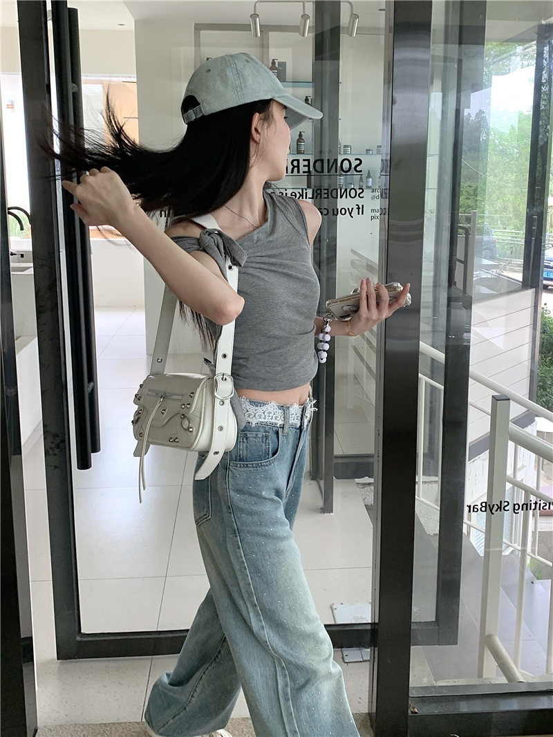 レースキュービックデニムパンツ | 詳細画像6