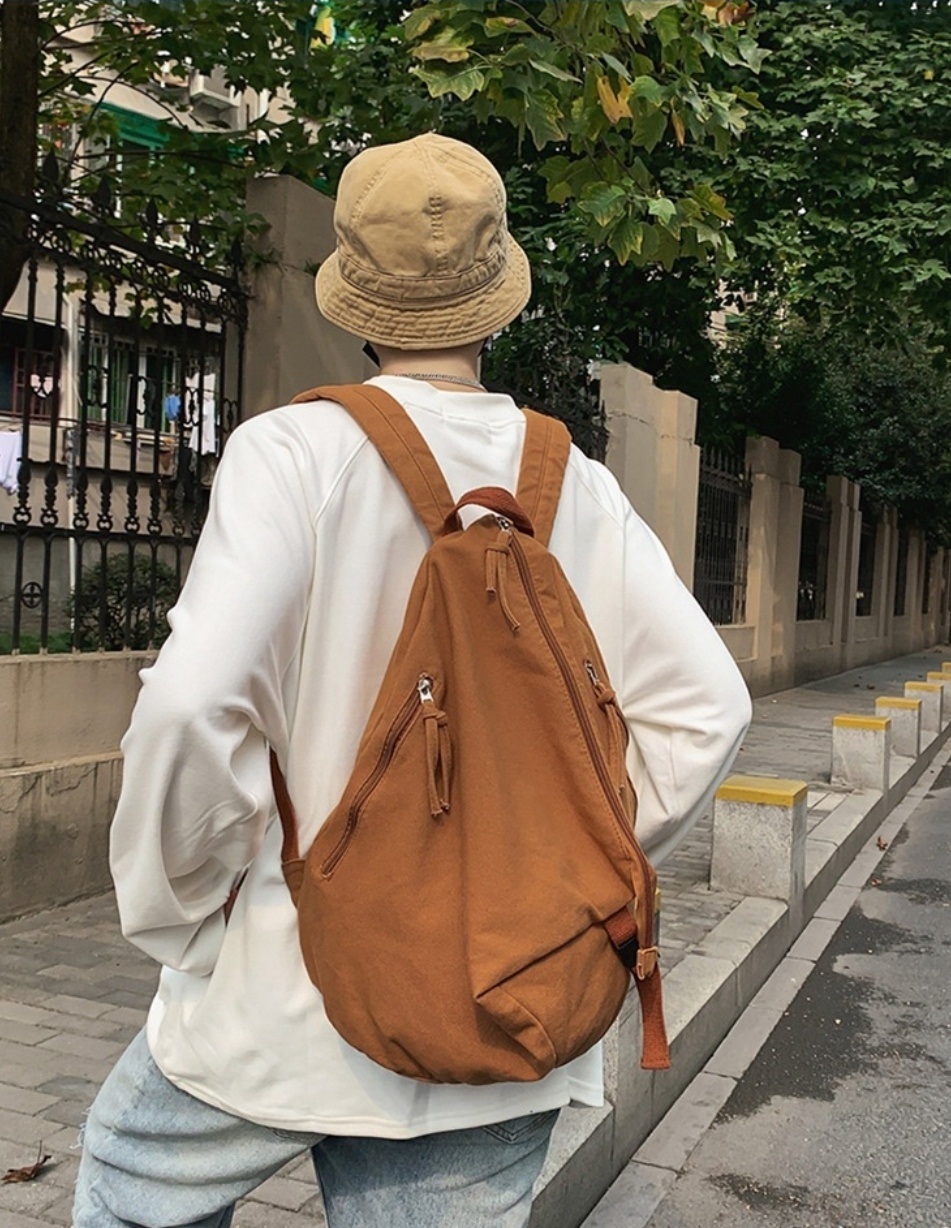 マルチジップポケットコットンバックパック | 詳細画像5