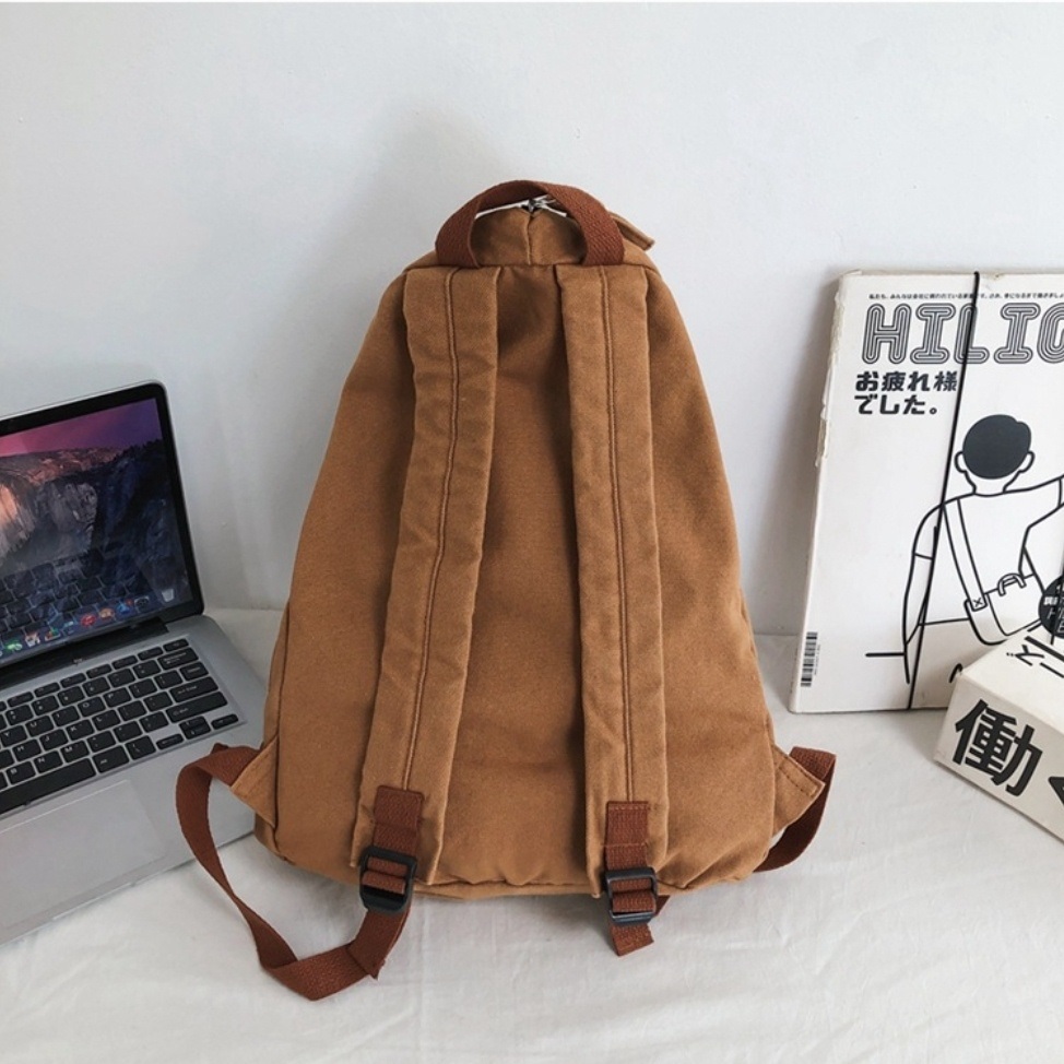 マルチジップポケットコットンバックパック | 詳細画像8