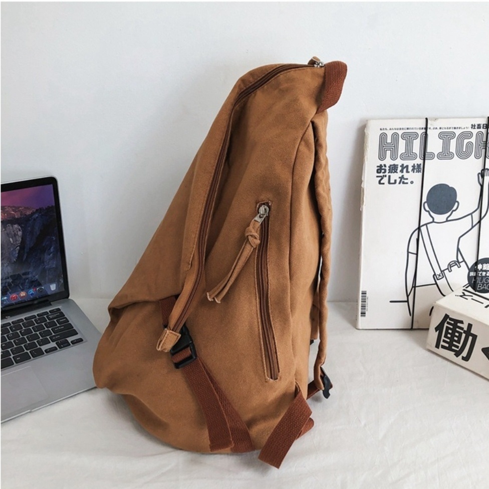 マルチジップポケットコットンバックパック | 詳細画像10