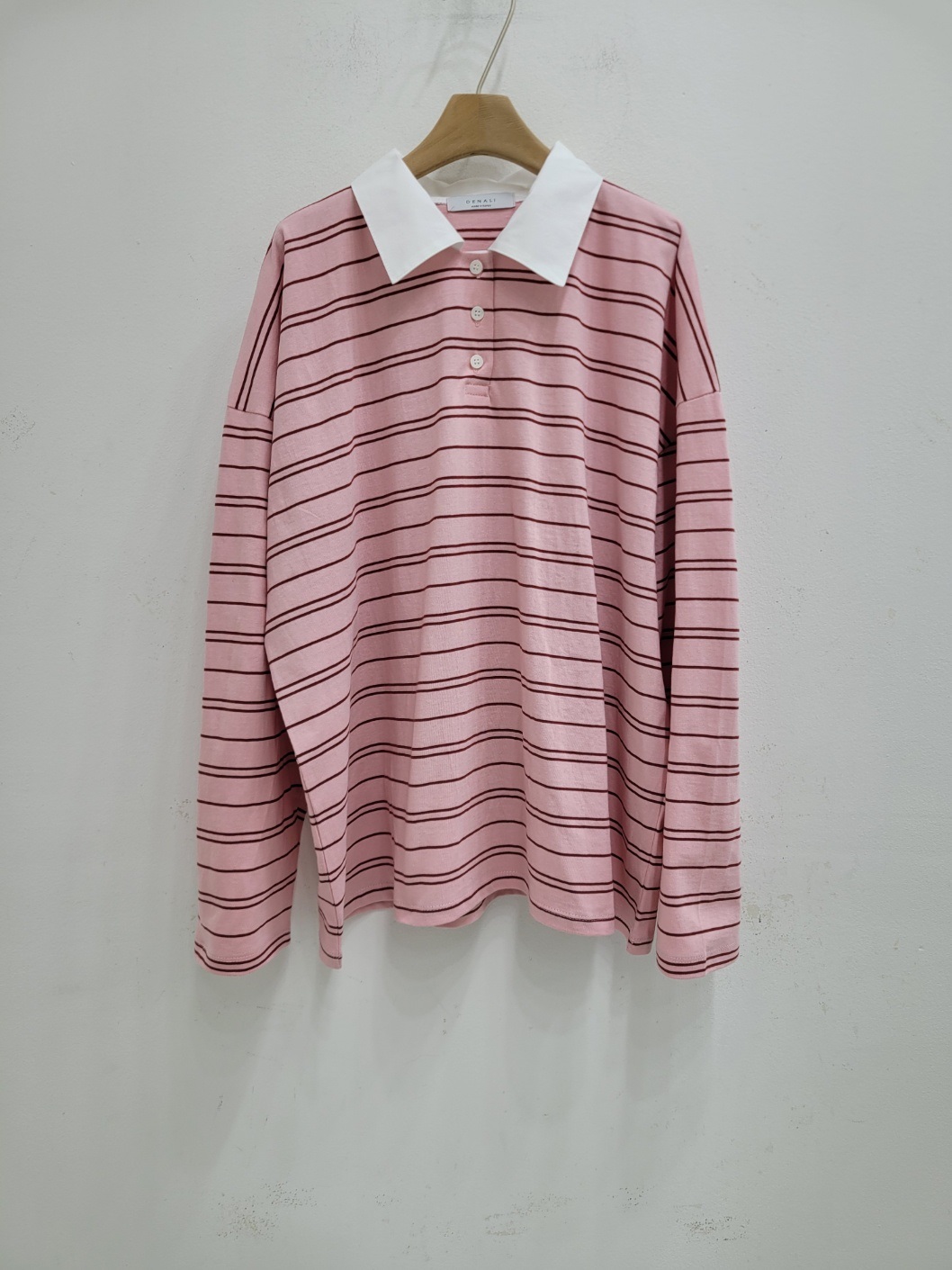 配色ポロカラーボーダーボクシーTシャツ | 詳細画像19