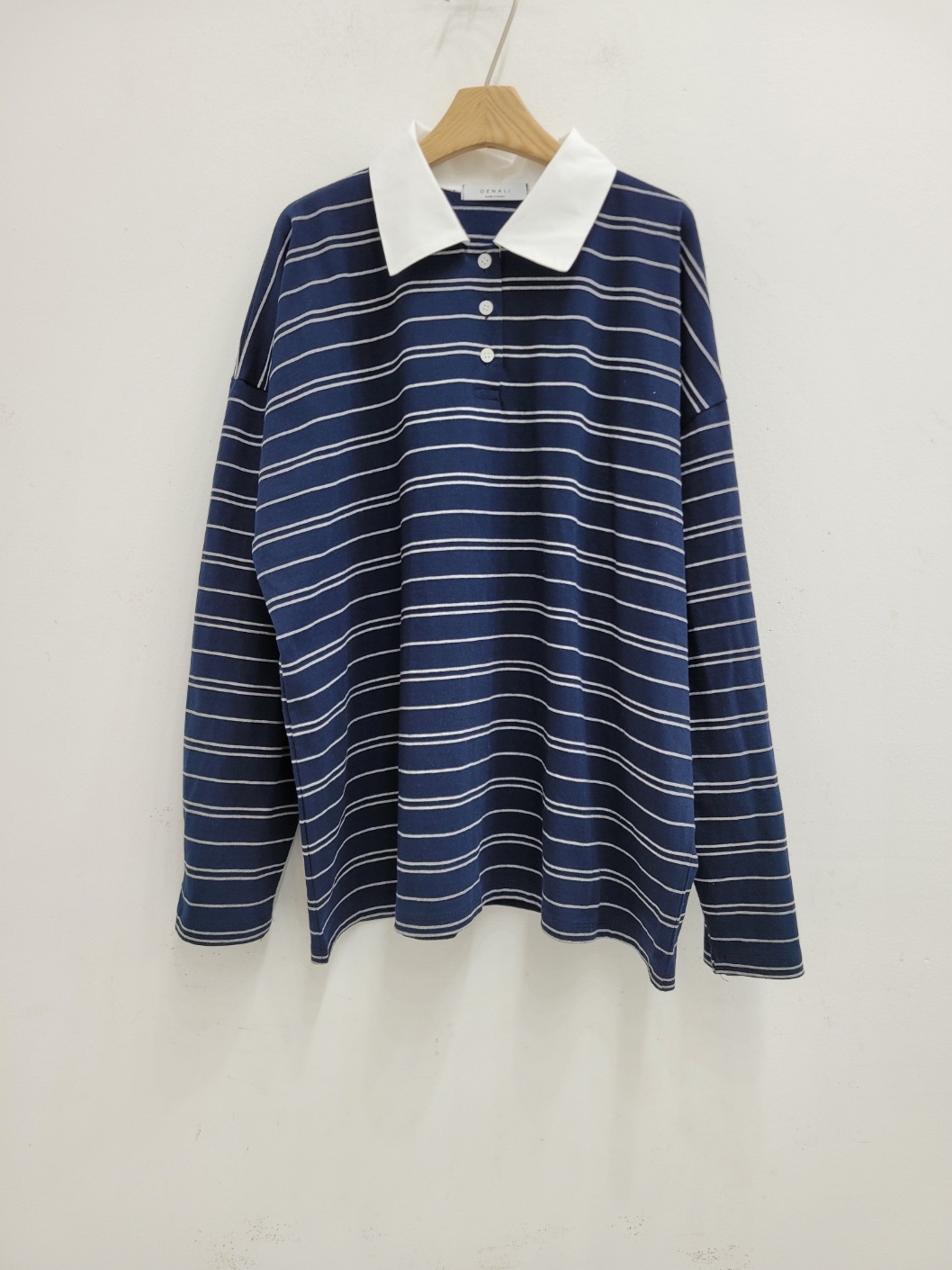 配色ポロカラーボーダーボクシーTシャツ | 詳細画像20