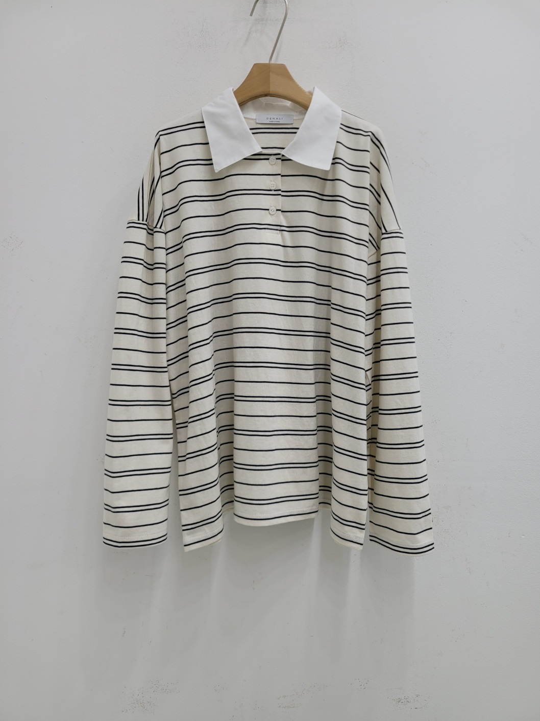 配色ポロカラーボーダーボクシーTシャツ | 詳細画像21