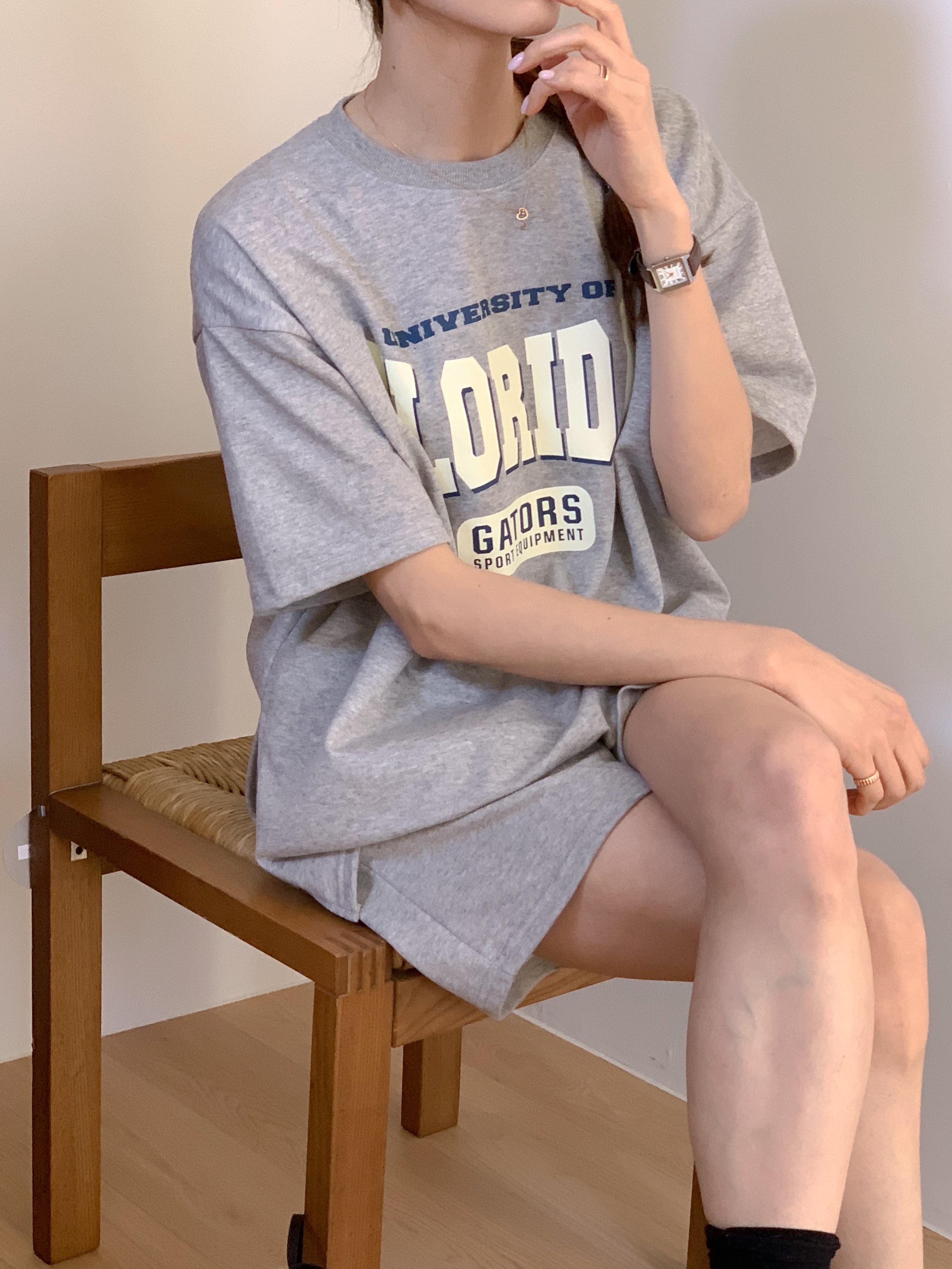 FLORIDAスリット半袖Tシャツ&ドロストハーフパンツSET | 詳細画像20