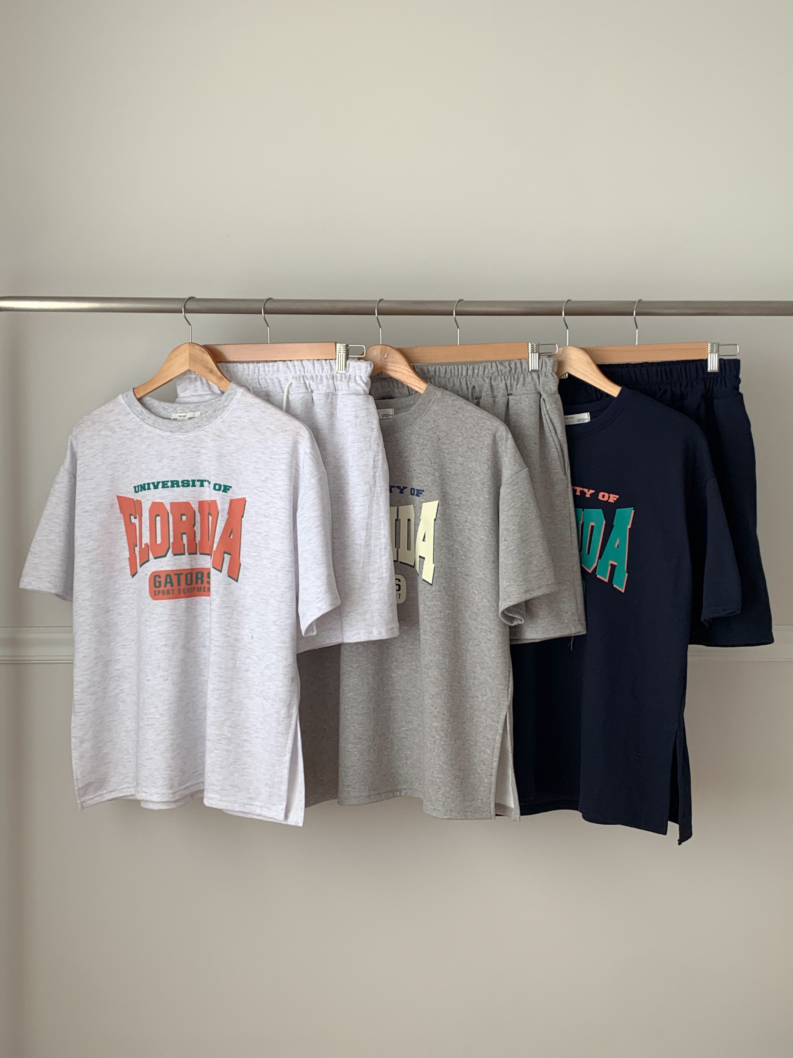 FLORIDAスリット半袖Tシャツ&ドロストハーフパンツSET | 詳細画像21