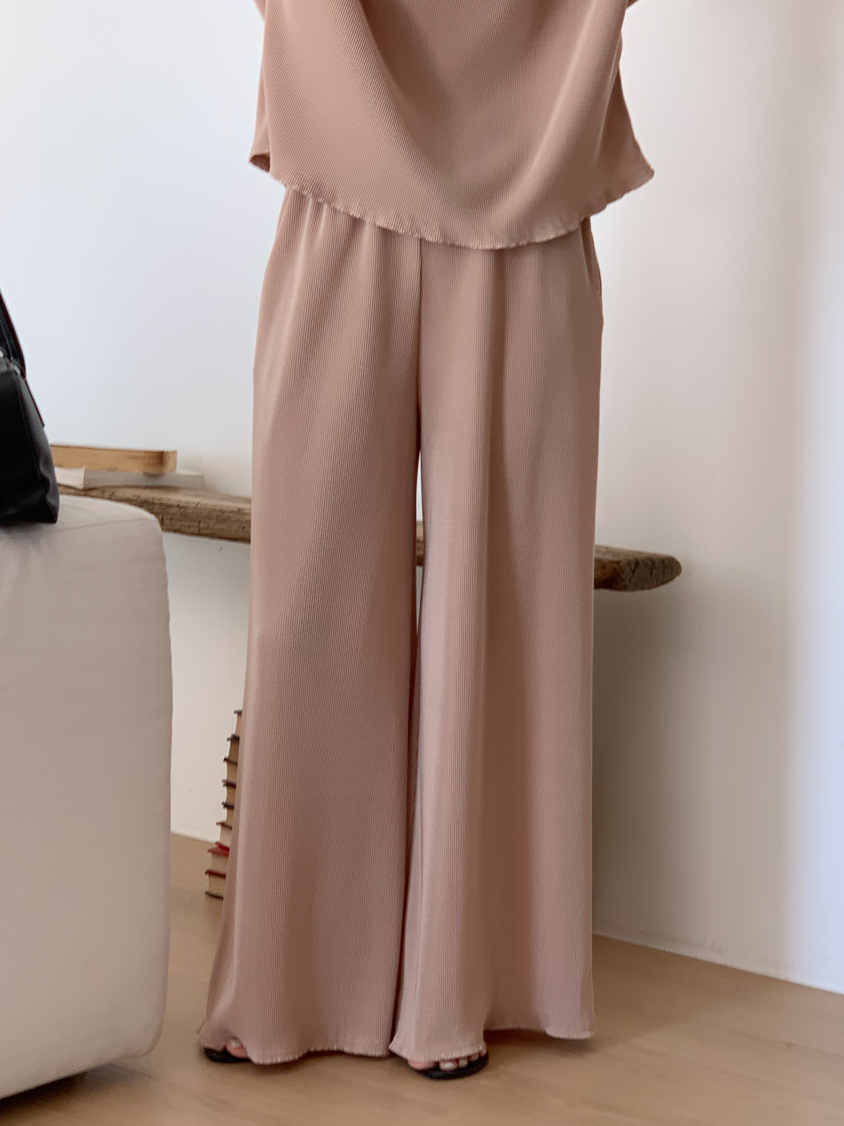 リブドルマン半袖Tシャツ&ワイドパンツSET | 詳細画像13