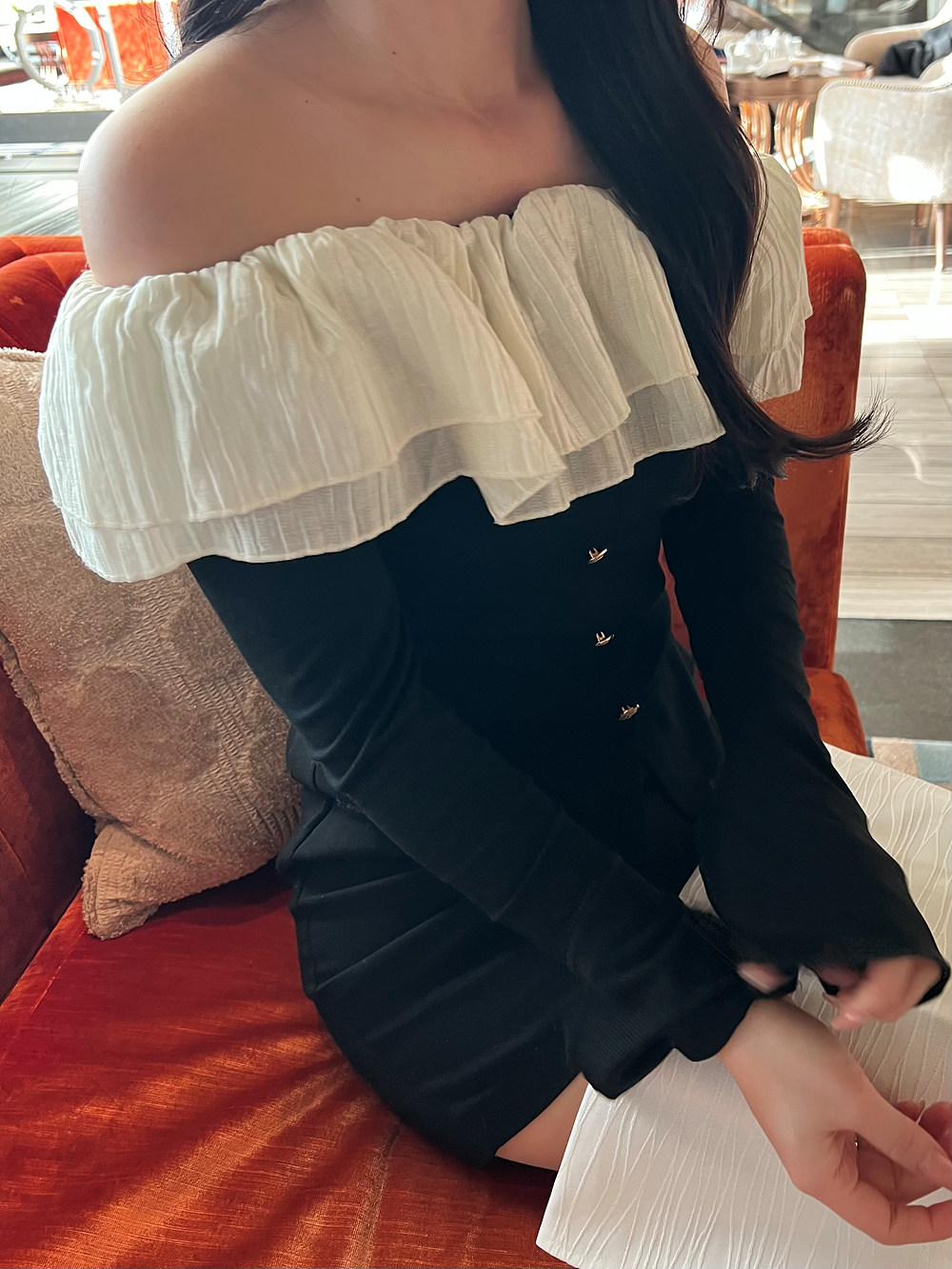 オフショルフリルTシャツ | 詳細画像11