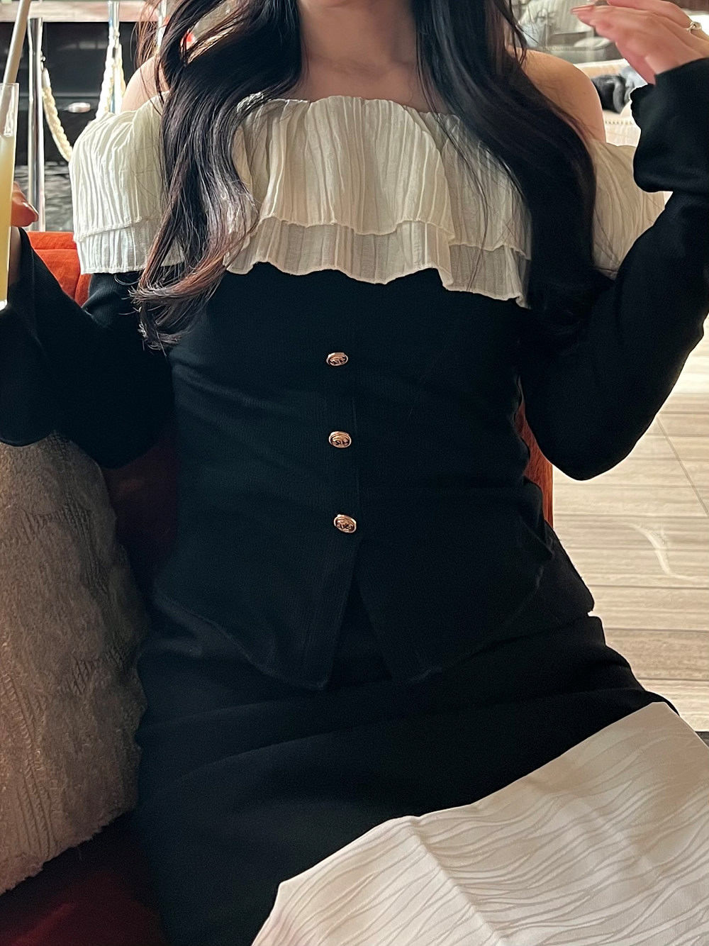 オフショルフリルTシャツ | 詳細画像12