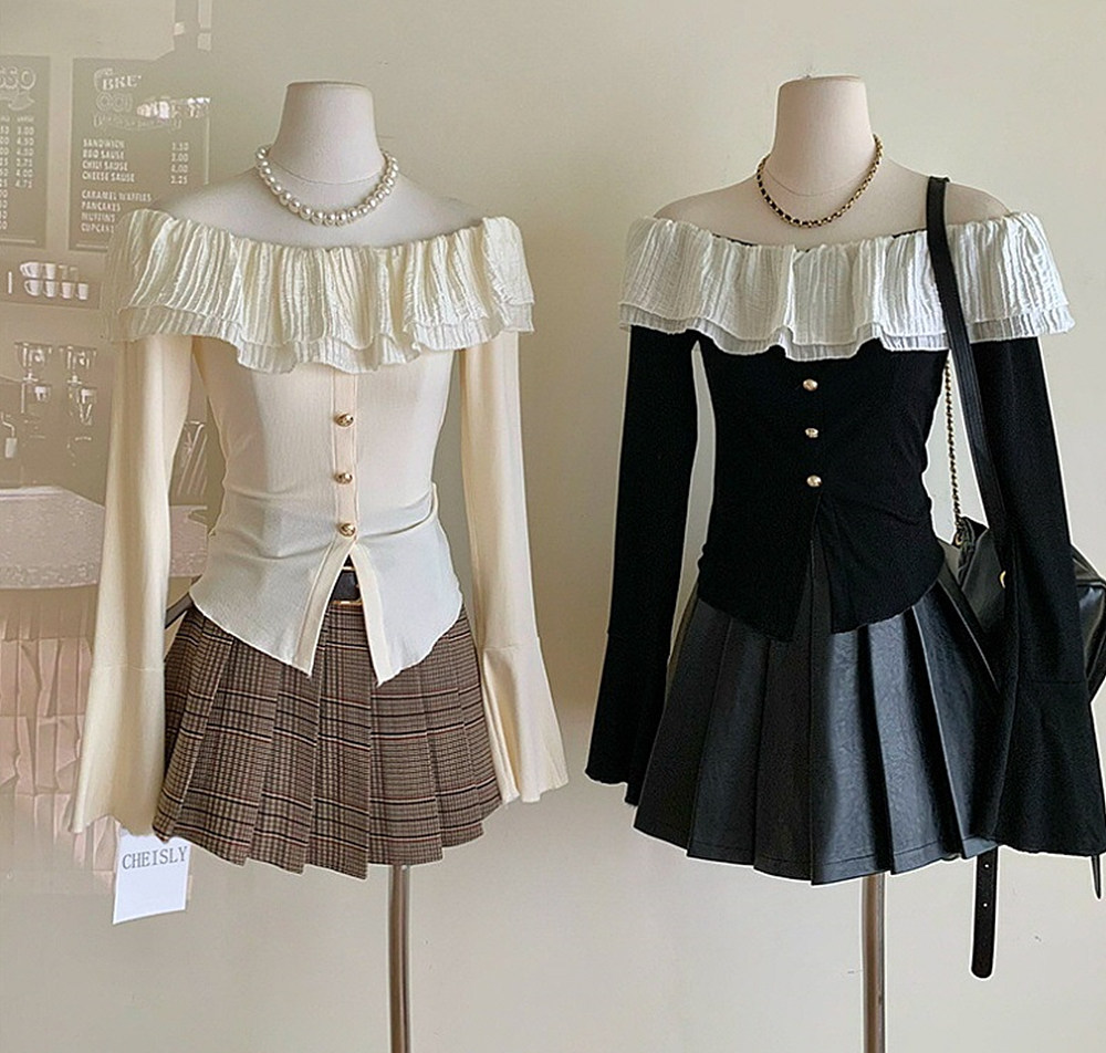 オフショルフリルTシャツ | 詳細画像16