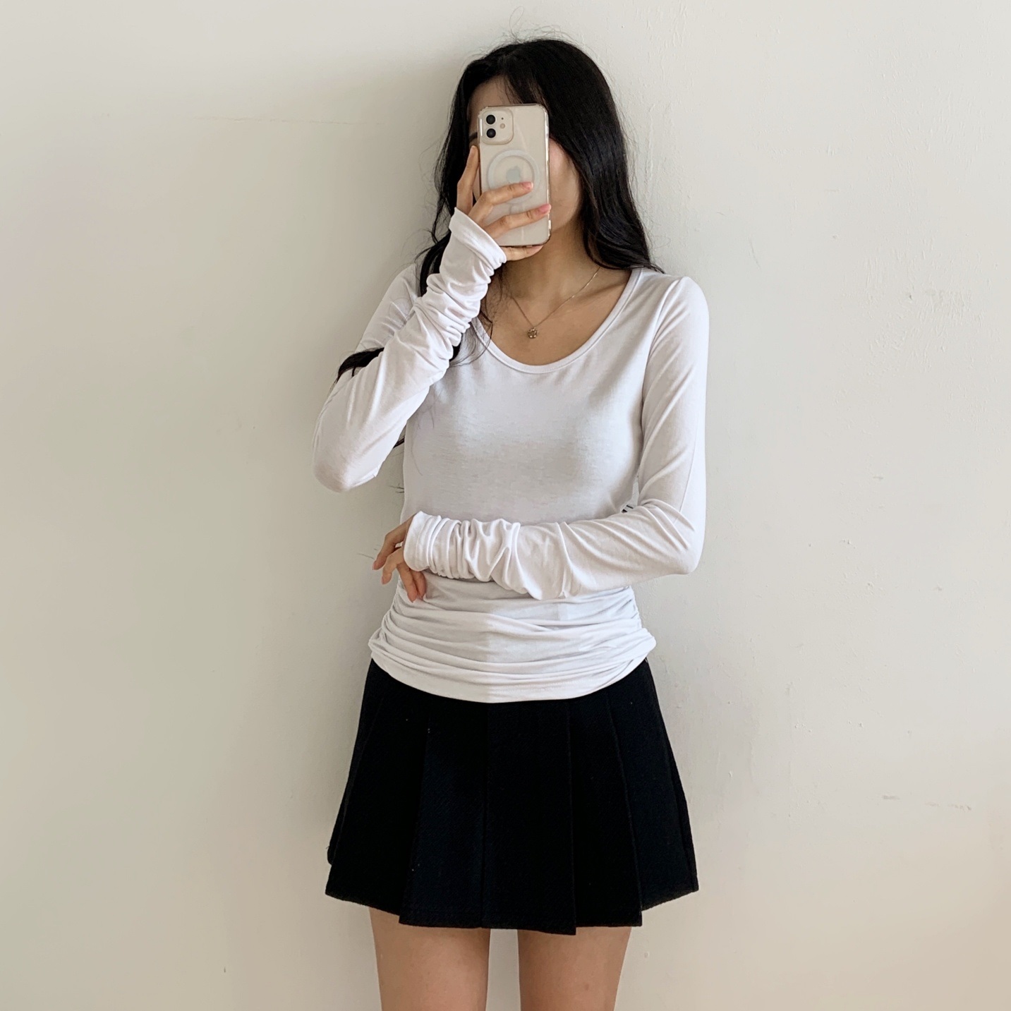 UネックシャーリングTシャツ | 詳細画像7