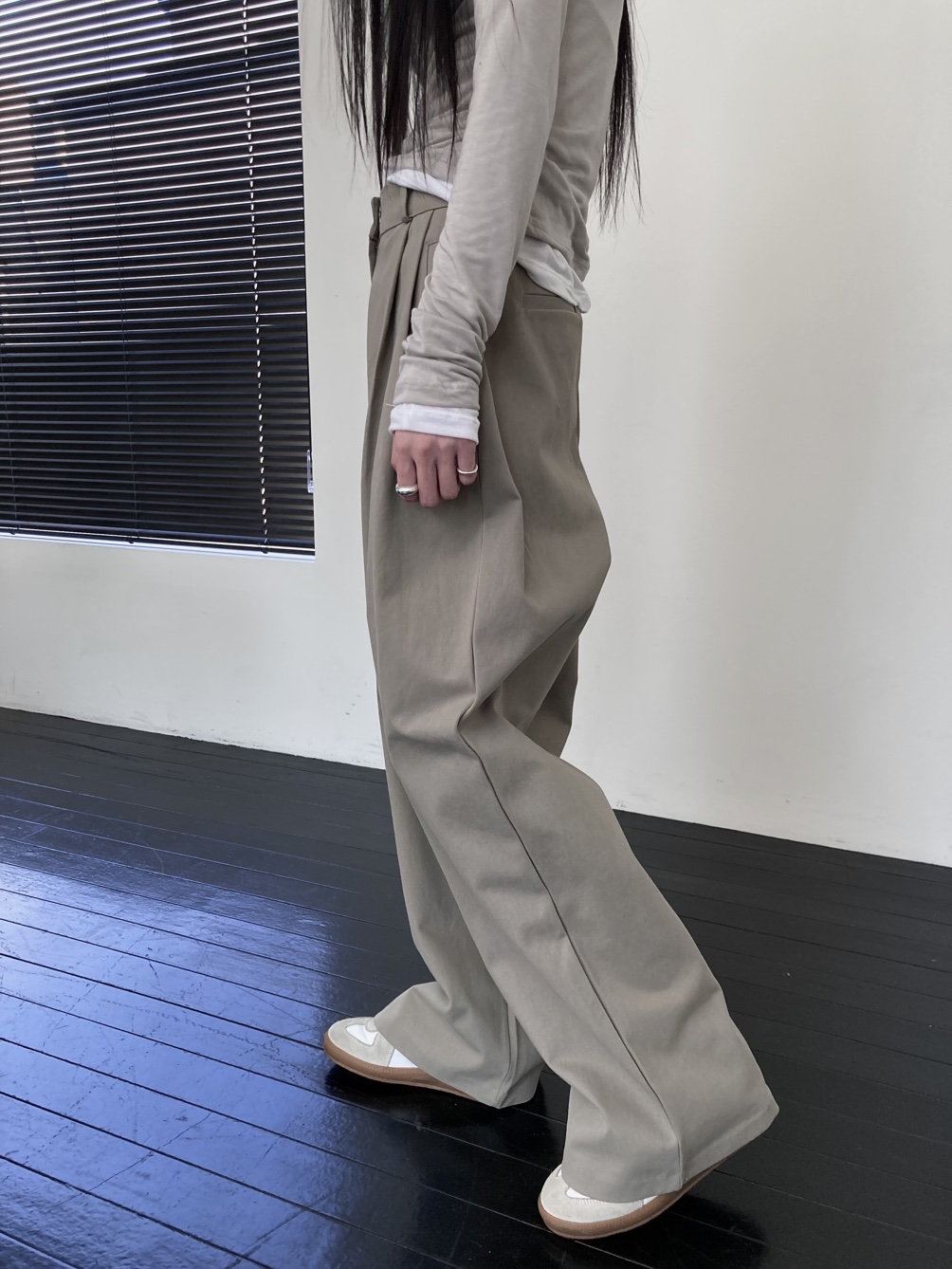 ツータックホックワイドコットンパンツ | 詳細画像5