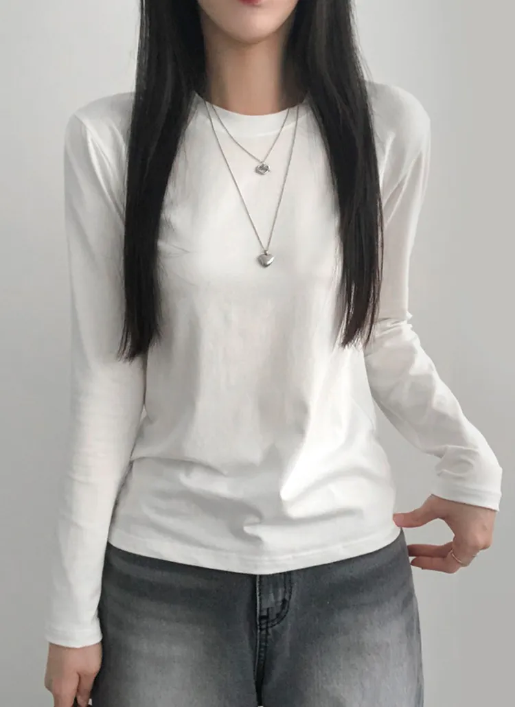 ラウンドネック長袖Tシャツ | lilisense | 詳細画像1