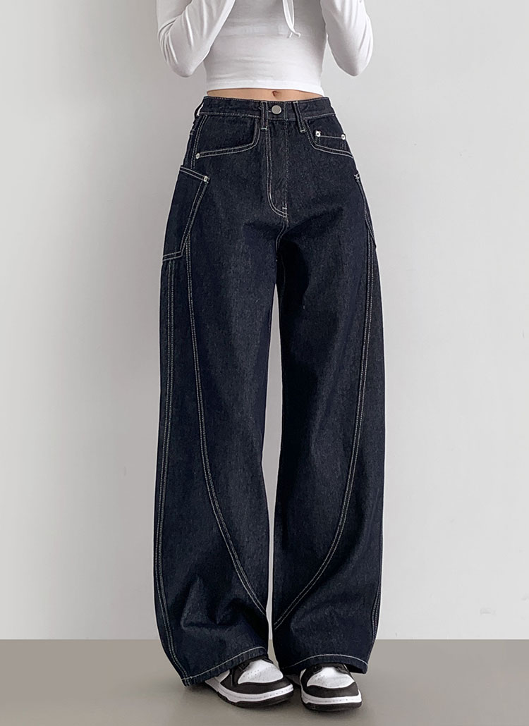 3TYPEサイドポケットラインデニムパンツ | レディース